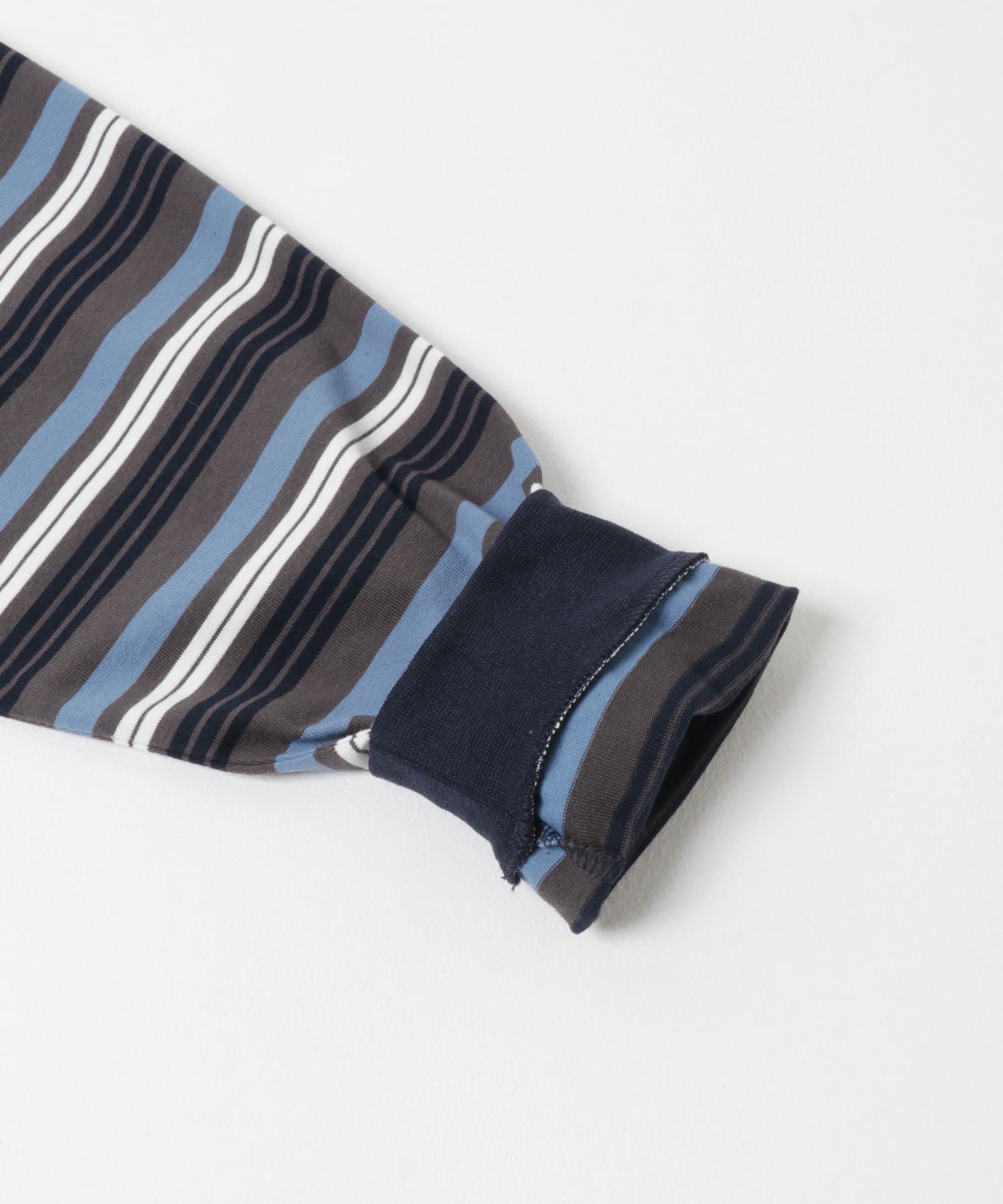 『150サイズ』マルチボーダーラガーシャツ(KIDS) CCL×NVY 150(145-155)