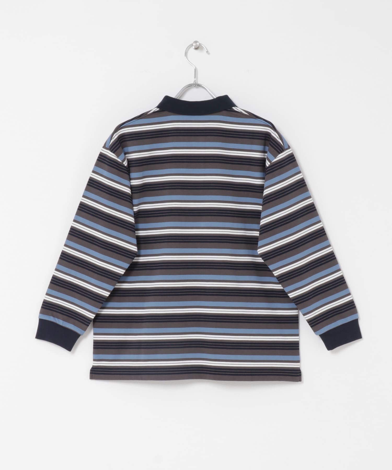 『150サイズ』マルチボーダーラガーシャツ(KIDS) CCL×NVY 150(145-155)