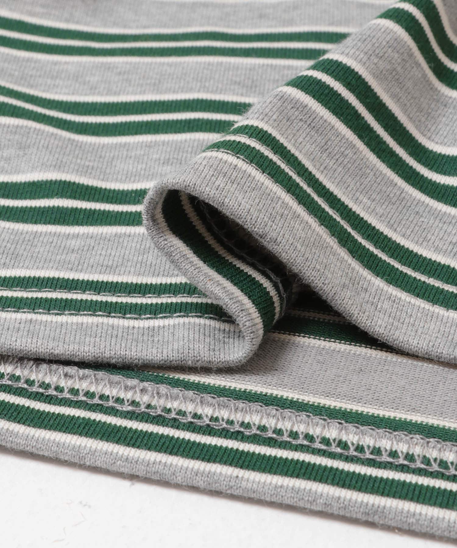 『150サイズあり』マルチボーダープルオーバー(KIDS) TOP GRAY 105(100-110)