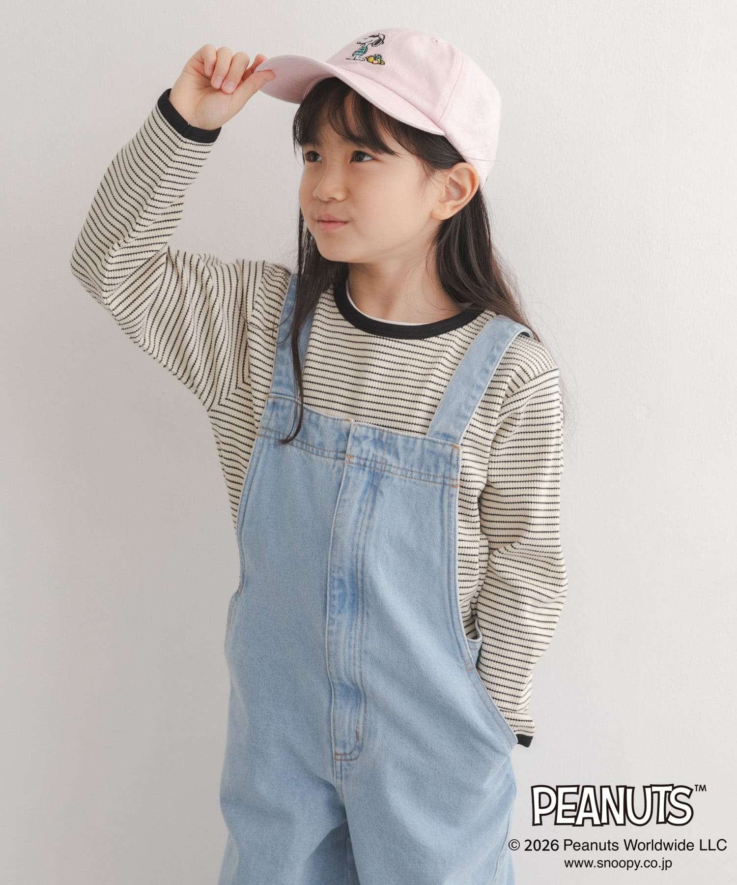 ワッフルパイピングロングスリーブTシャツ(KIDS)