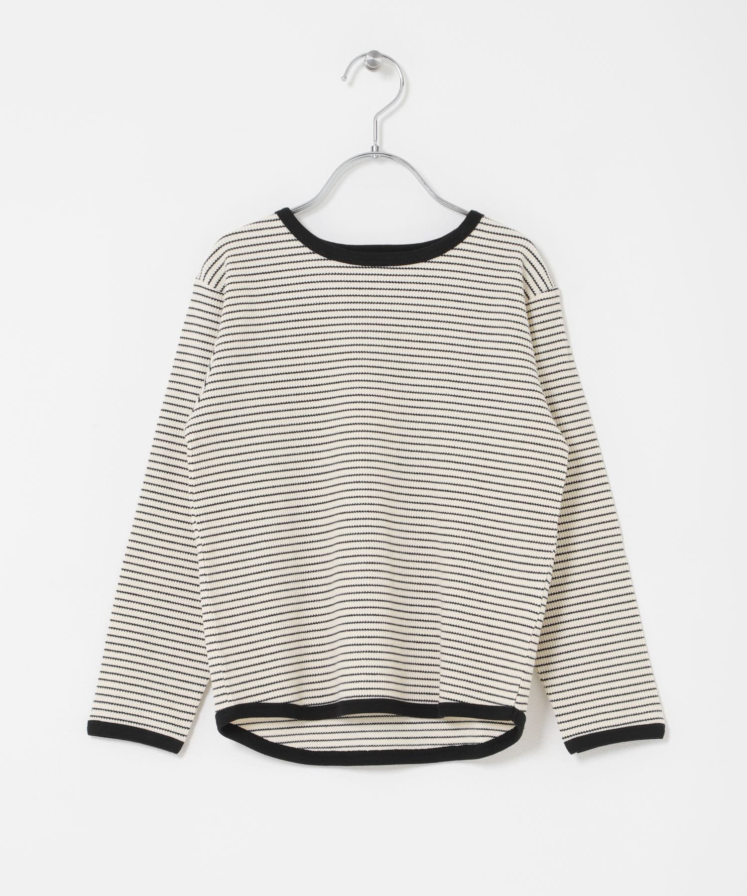 ワッフルパイピングロングスリーブTシャツ(KIDS)