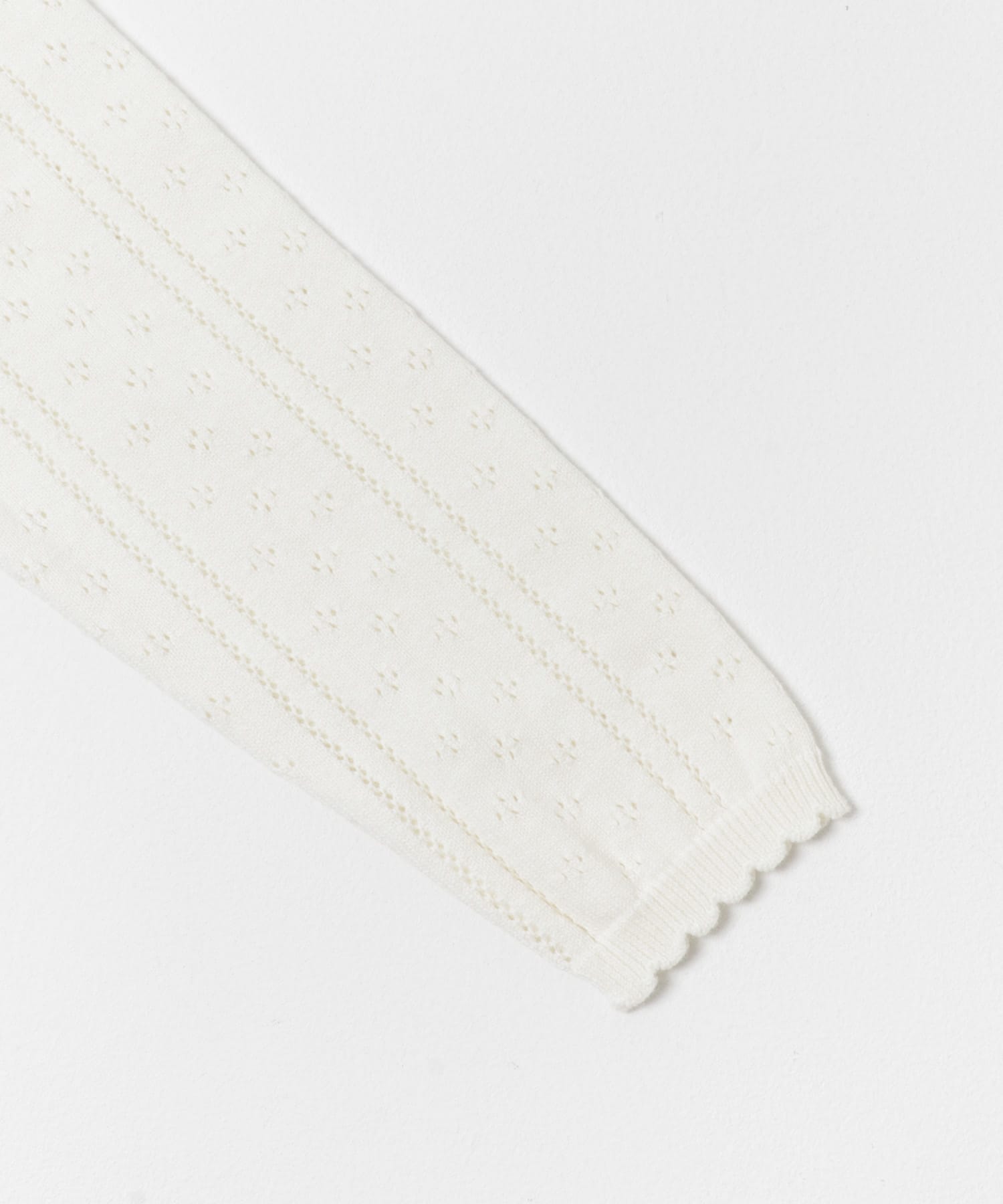 透かし編みカーディガン(KIDS) IVORY 120(115-125)