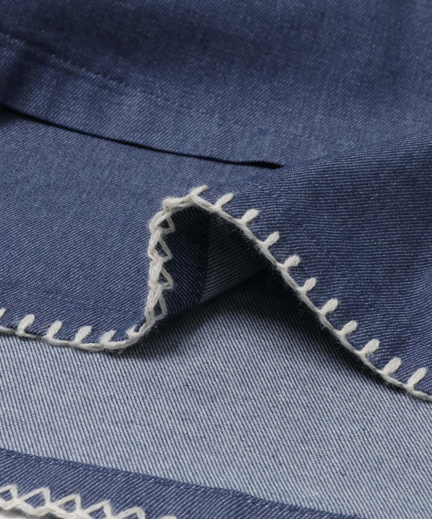 『150サイズあり』デニム刺繍ワンピース(KIDS) ONE WASH 105(100-110)