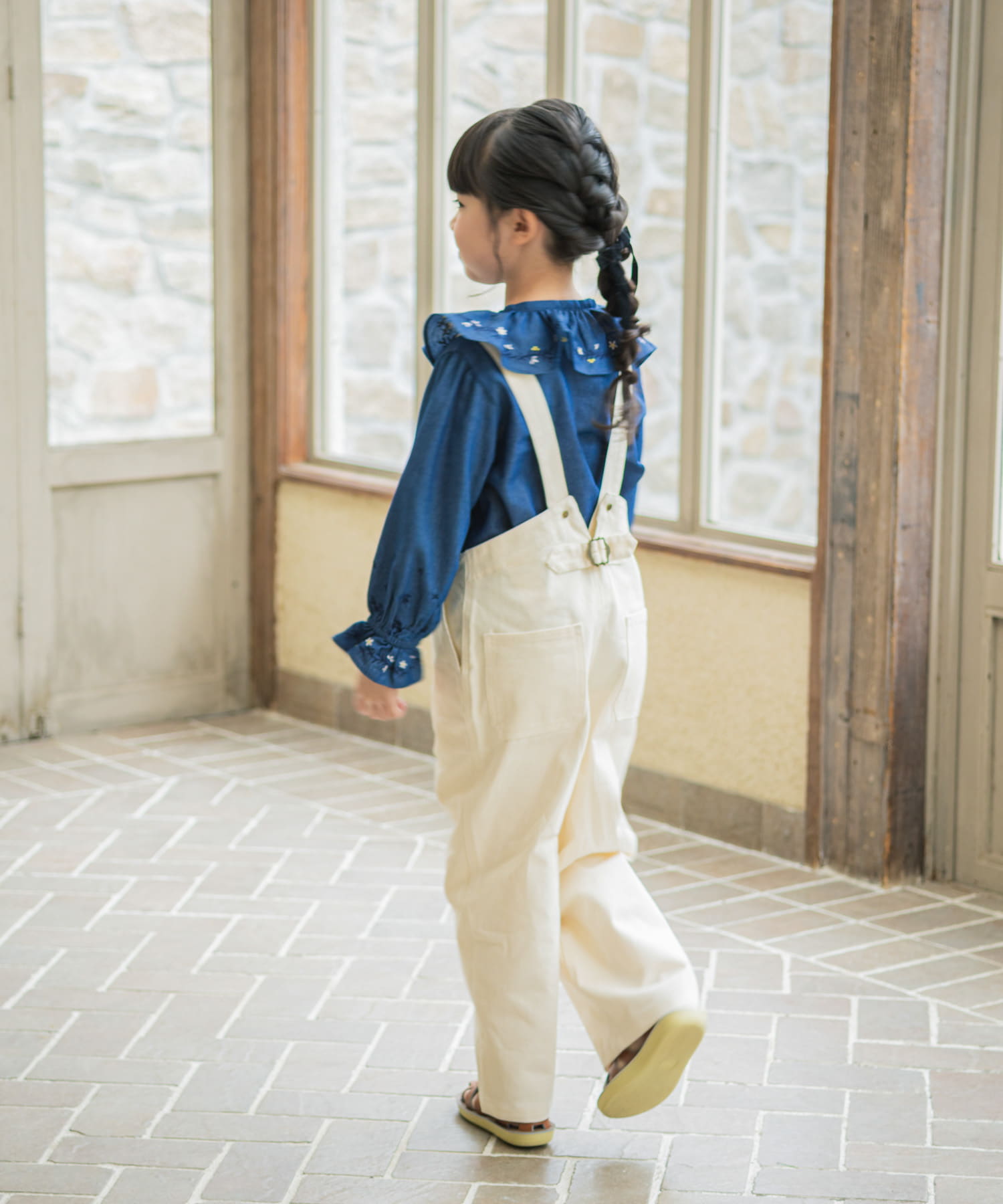 親子リンク』『150サイズあり』フロントZIPサロペット(KIDS)(120(115