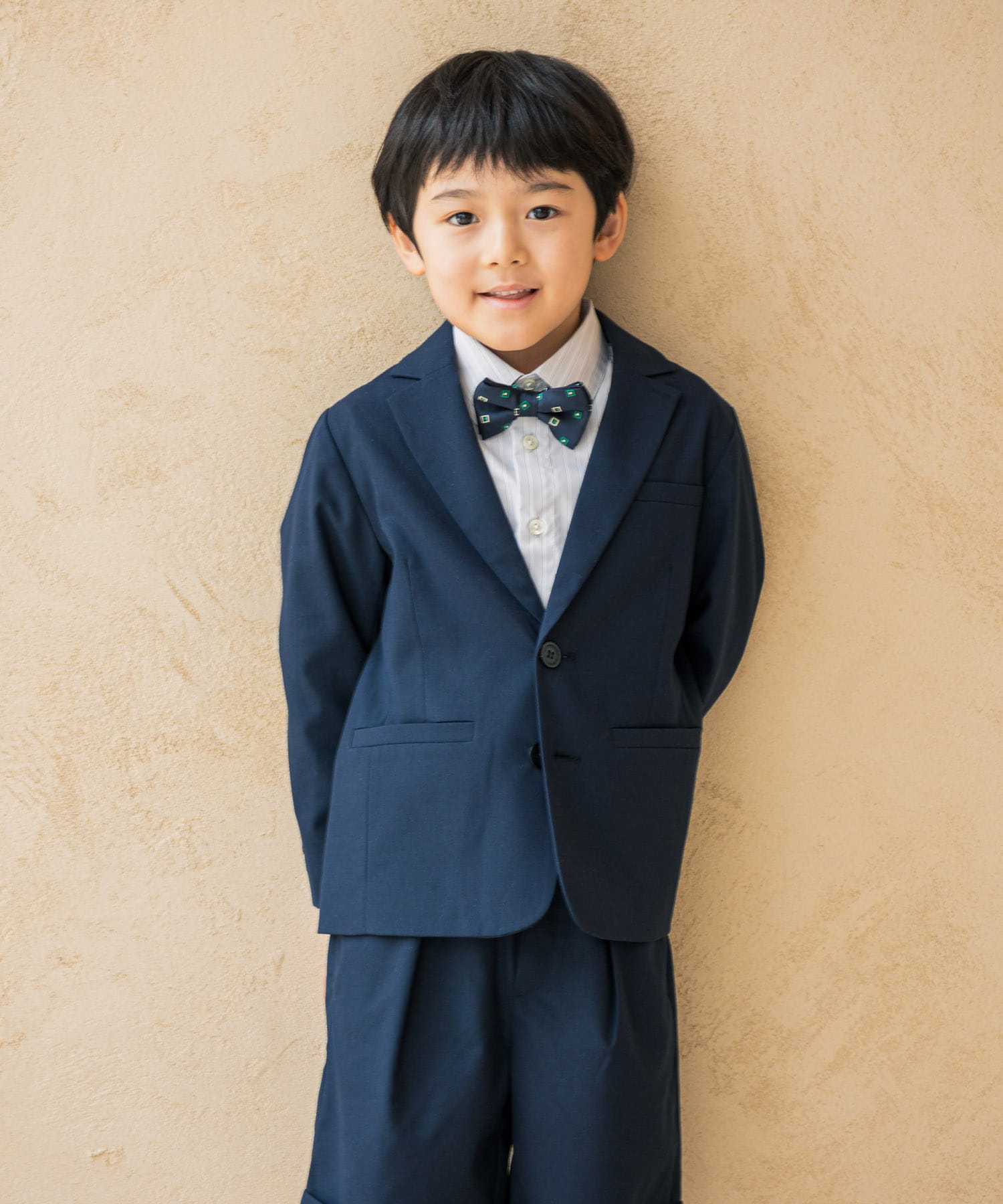セットアップ対応』テーラードジャケット(KIDS)(110 NAVY): キッズ