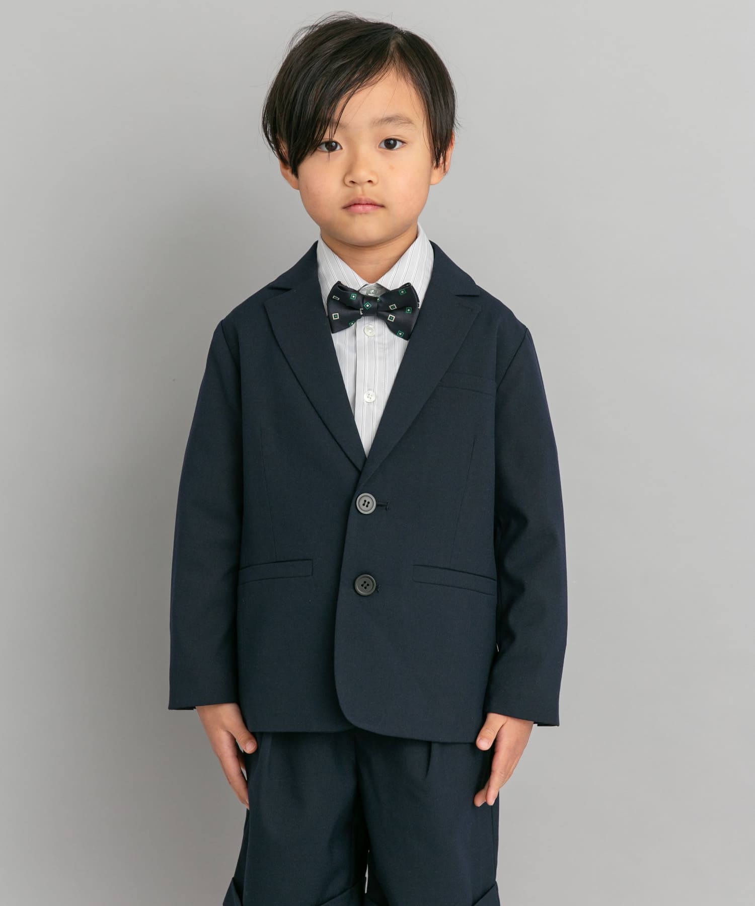 セットアップ対応』テーラードジャケット(KIDS)(110 NAVY): キッズ