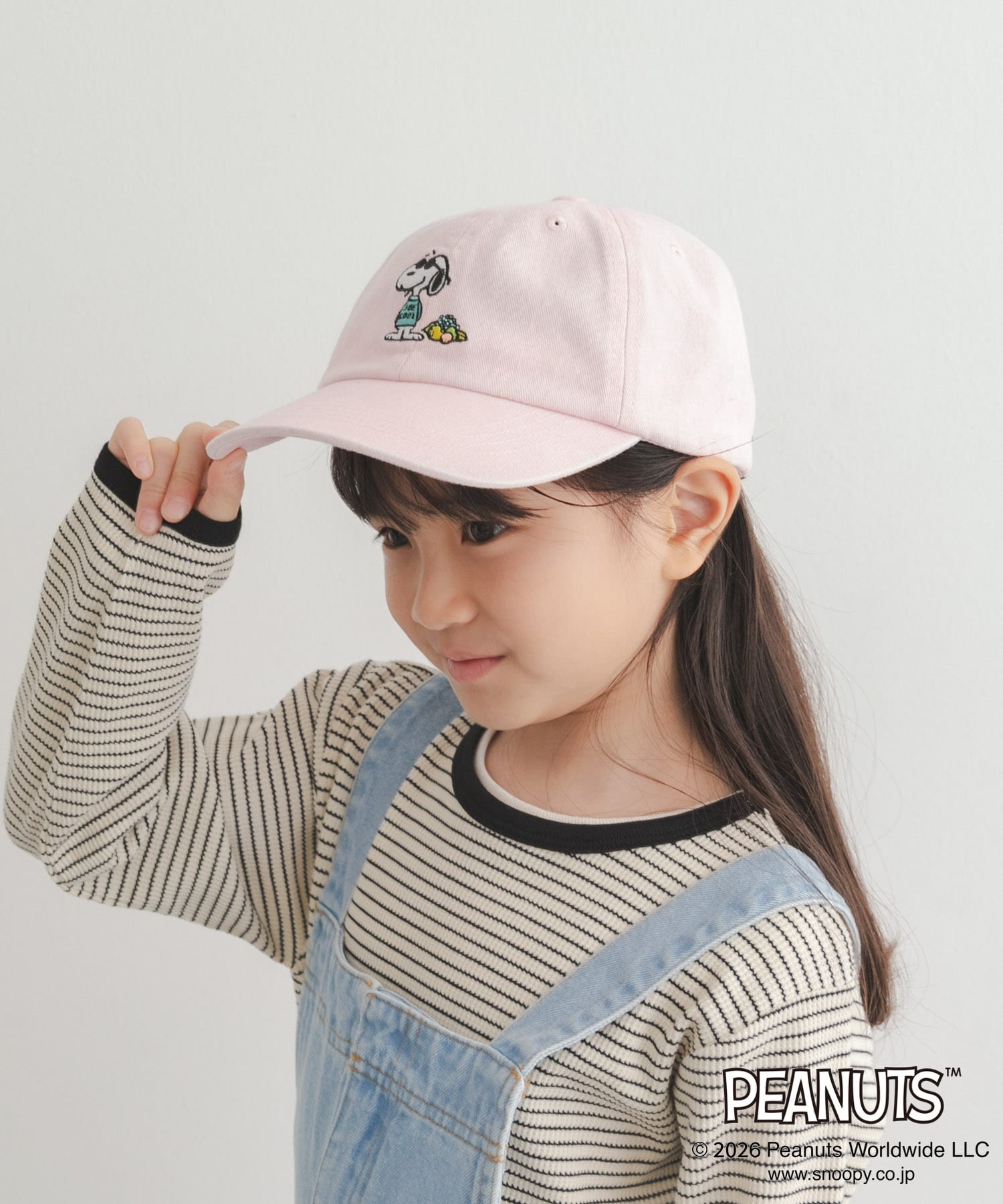 『別注』FRUIT OF THE LOOM×DOORS　1pt刺繍キャップ(KIDS) PINK One