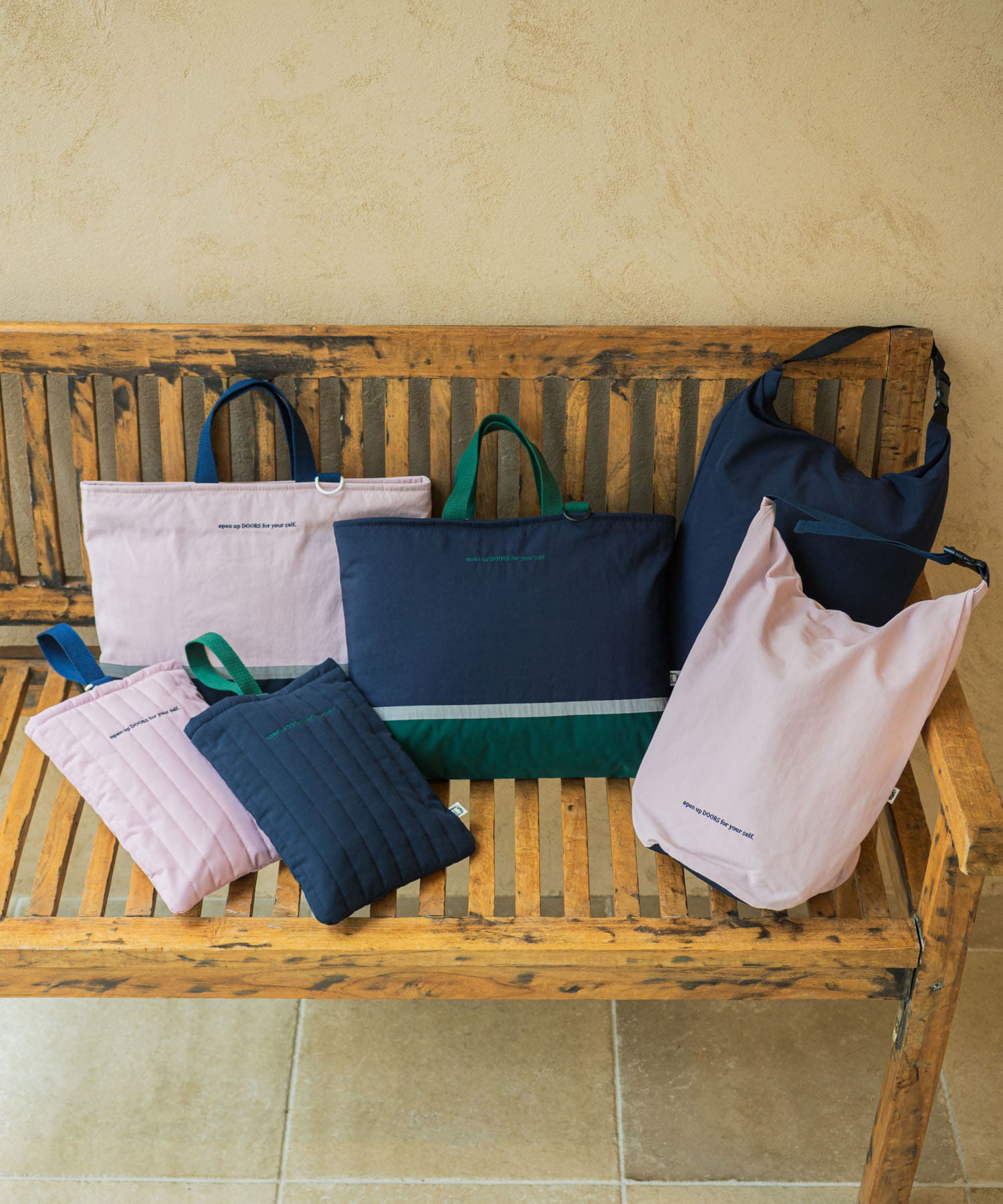 シューズバッグ(KIDS) PNK×NVY One