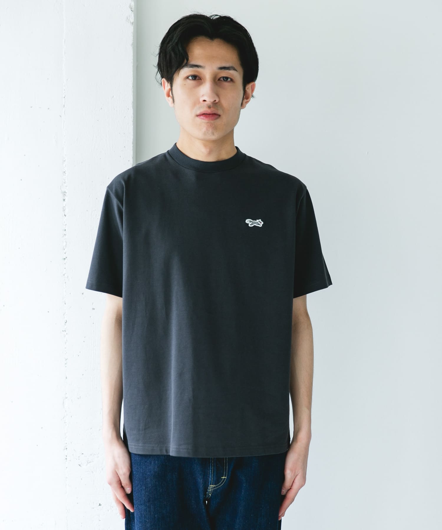 別注』PENNEYS×DOORS THE FOX 天竺 ショートスリーブTシャツ(M GRY x