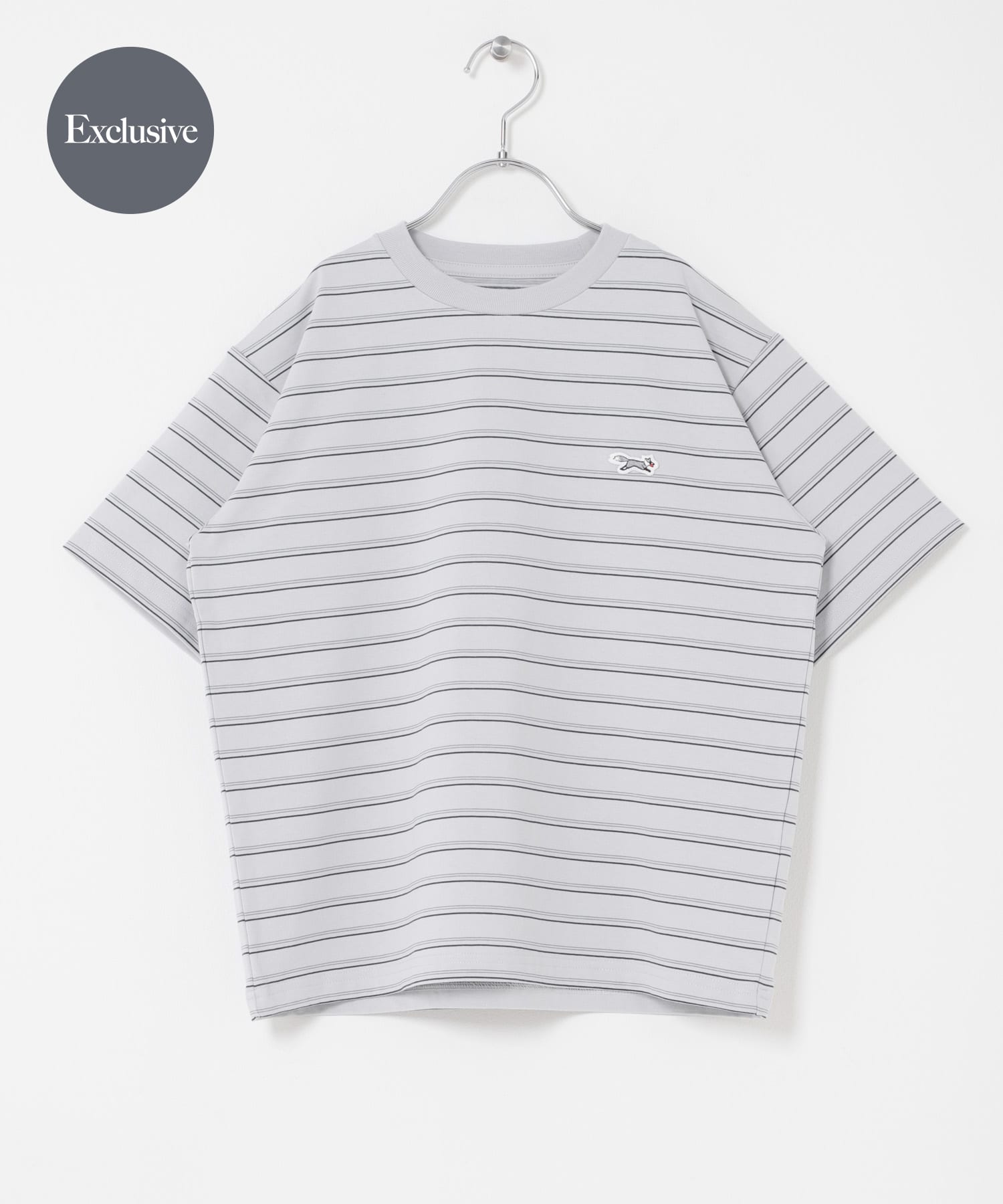 『150サイズ』『親子リンク』『別注』PENNEYS×DOORS　THE FOX天竺 ショートスリーブTシャツ(KIDS) GRY×GRN 150(145-155)