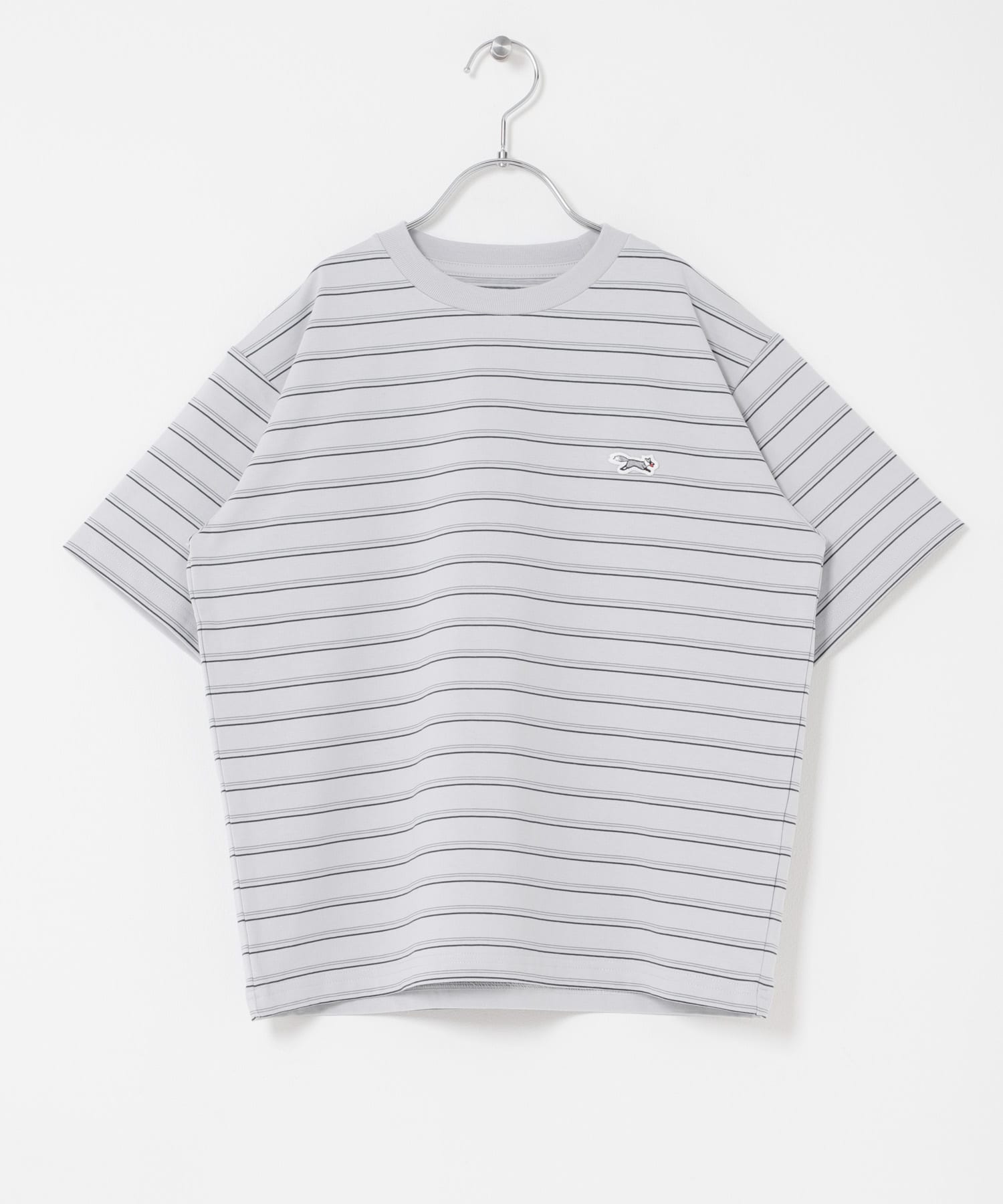 『150サイズ』『親子リンク』『別注』PENNEYS×DOORS　THE FOX天竺 ショートスリーブTシャツ(KIDS) GRY×GRN 150(145-155)