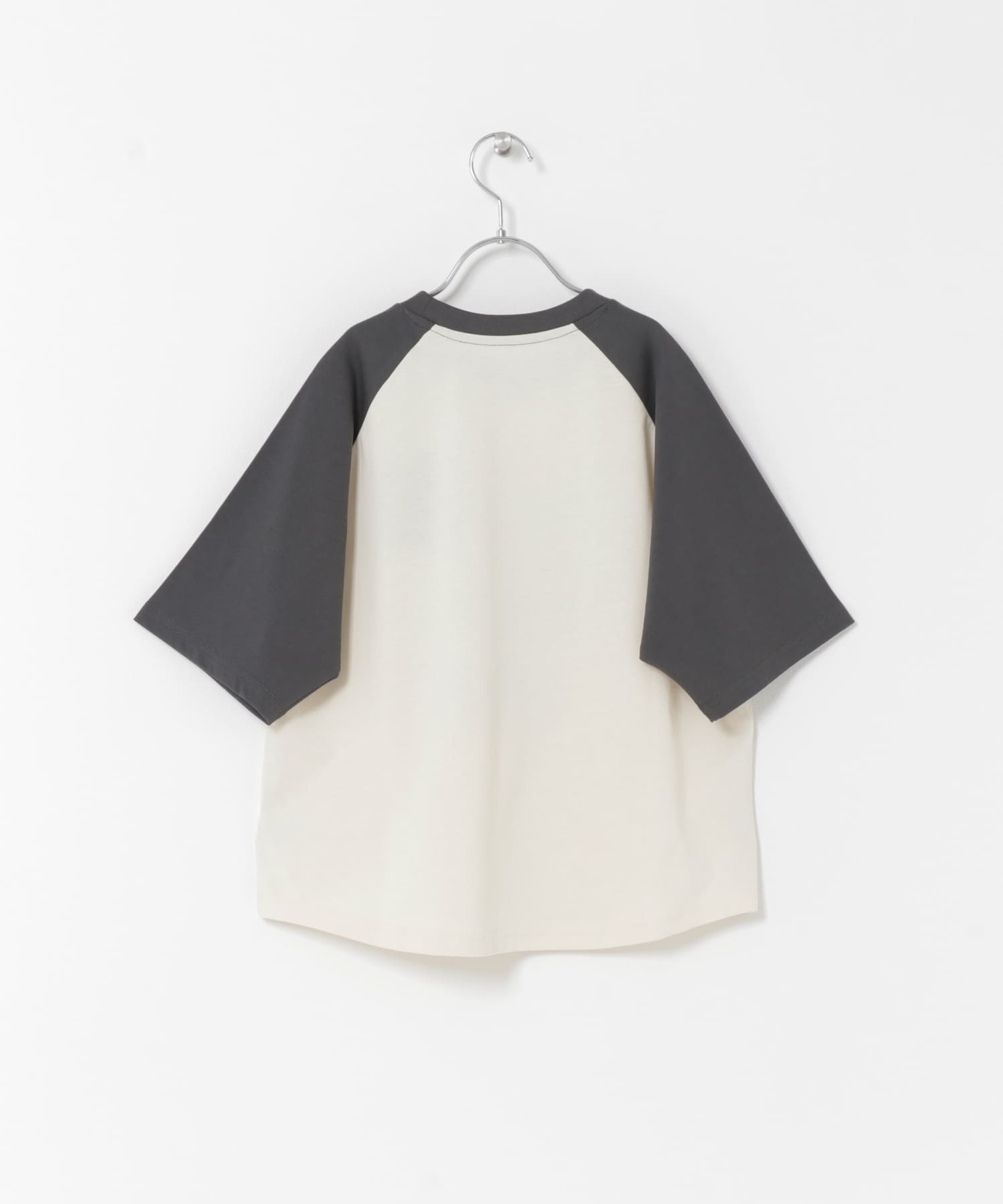 ロゴプリントラグランTシャツ(KIDS) CHARCOAL 120(115-125)