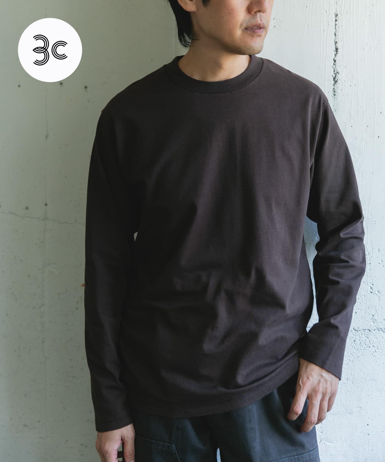 Grow Organic クルーネックTシャツ