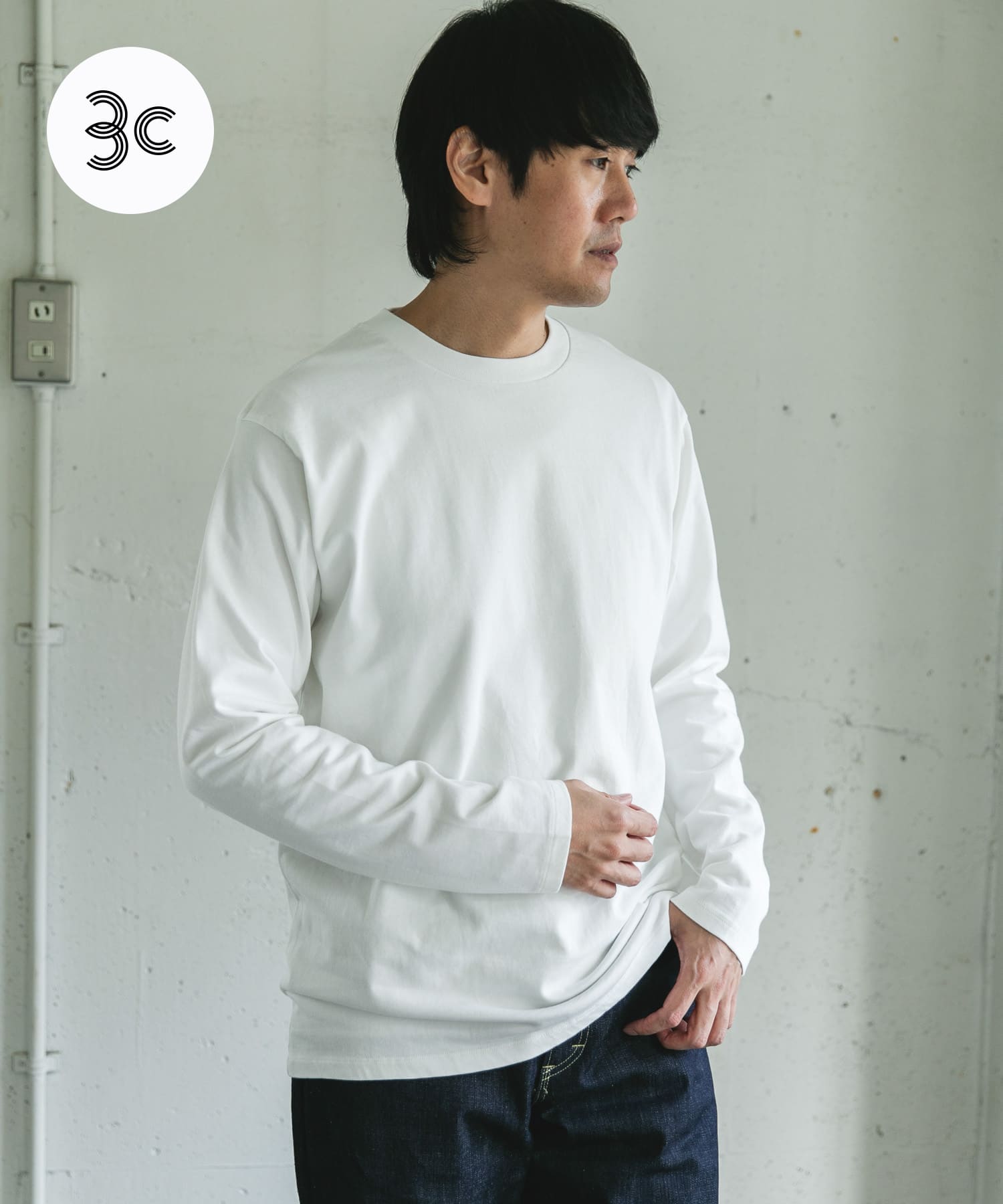 Grow Organic クルーネックTシャツ