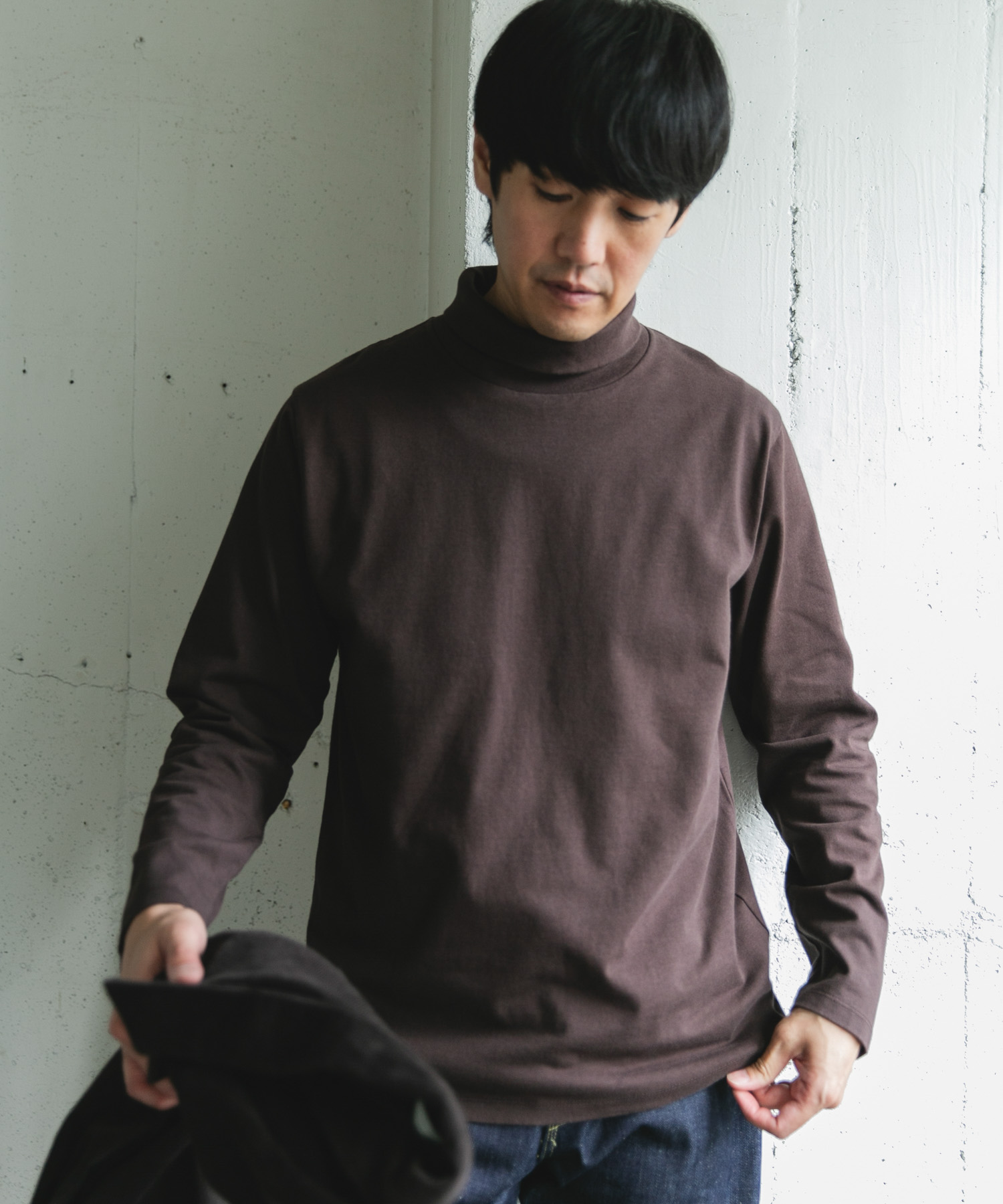 Grow Organic タートルネックTシャツ