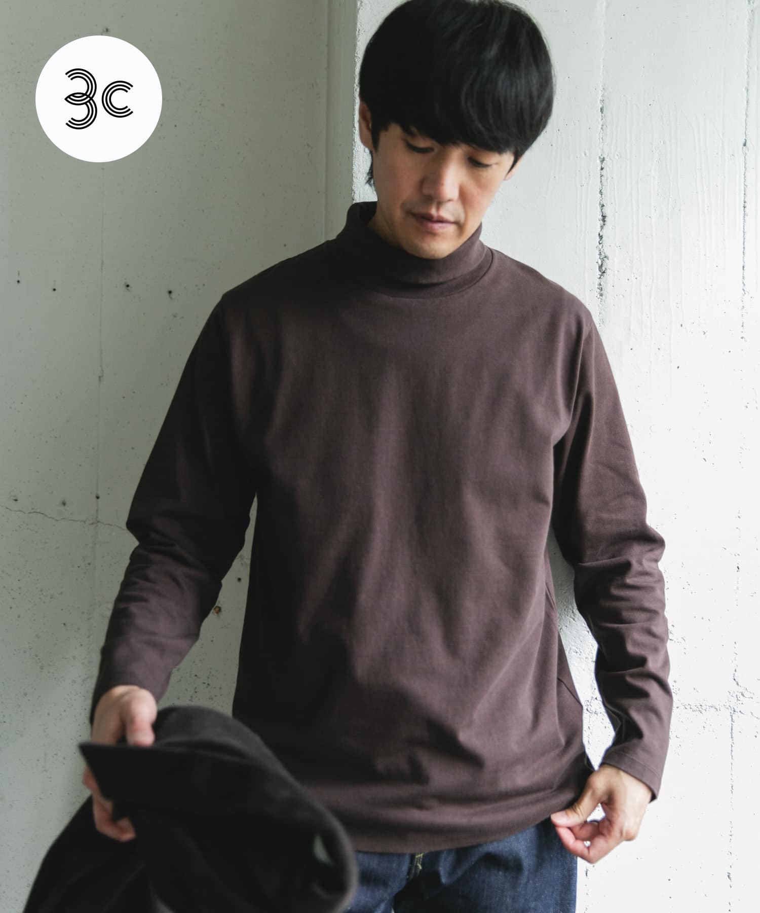 Grow Organic タートルネックTシャツ