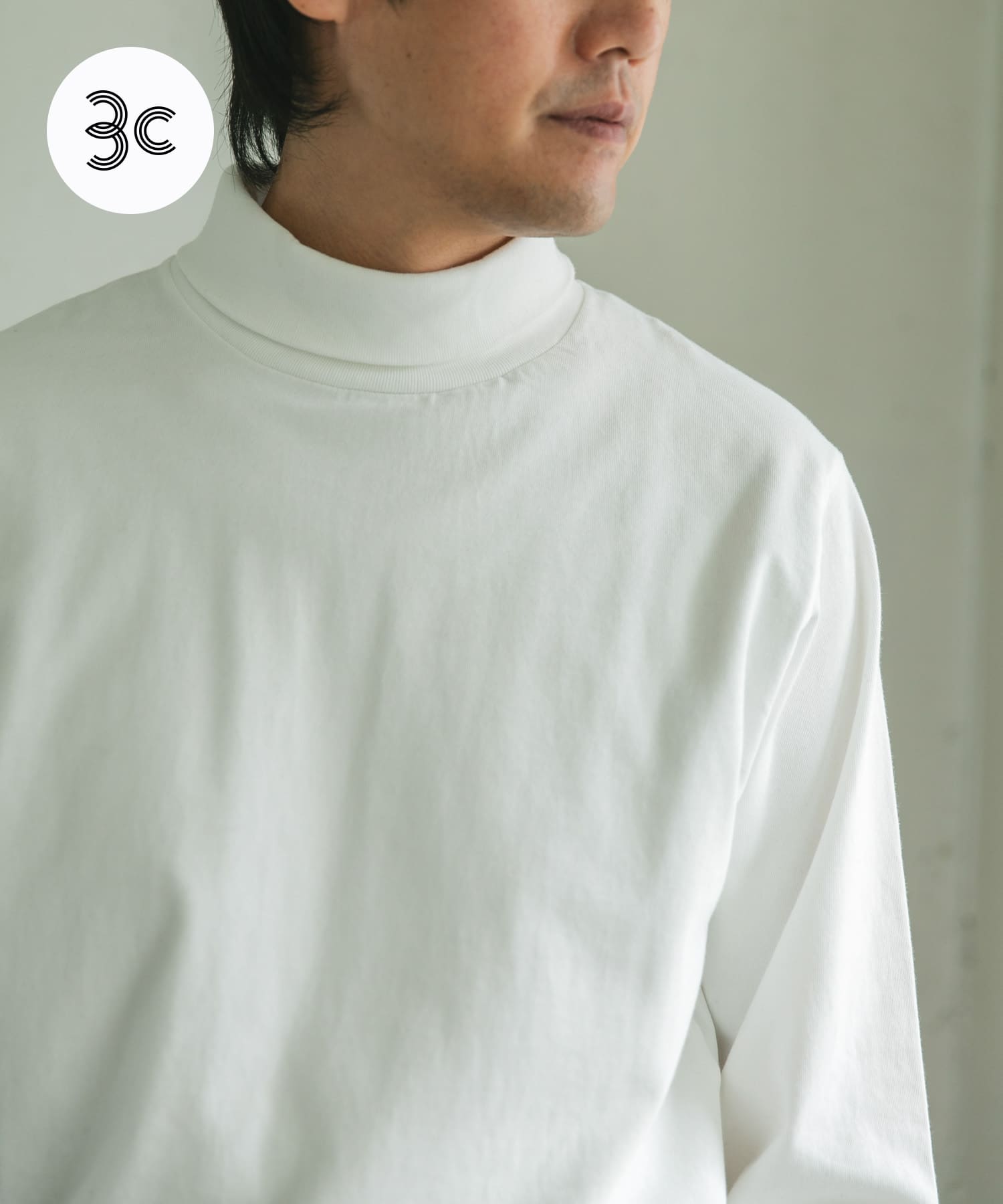 Grow Organic タートルネックTシャツ