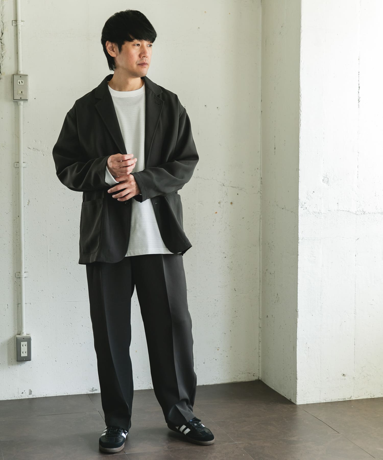 身長：173cm サイズ：L