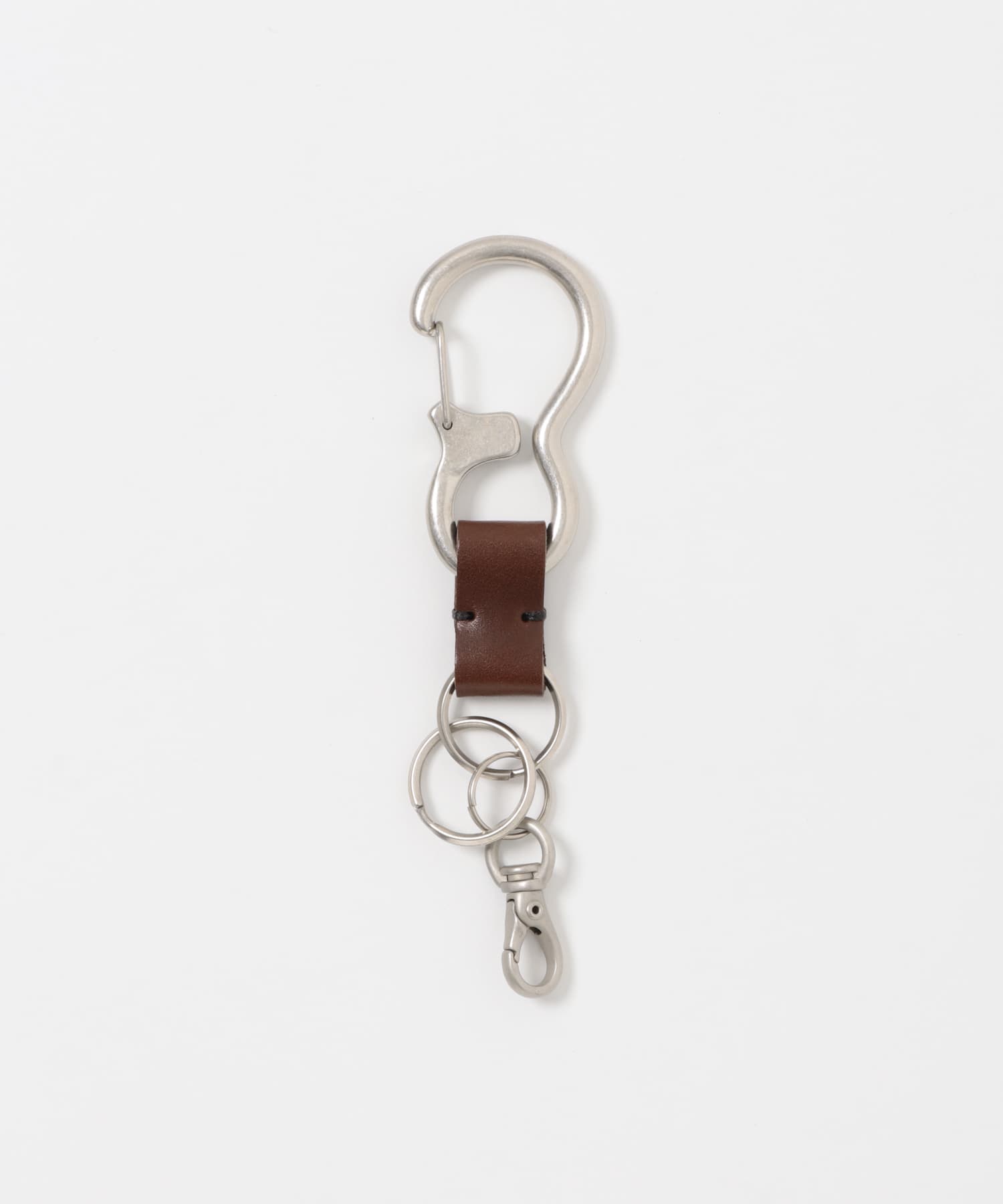 コンビレザーカラビナキーリング