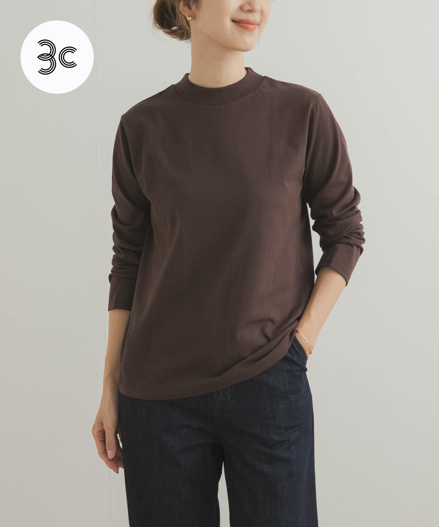 Grow Organic ハイネックロングスリーブTシャツ