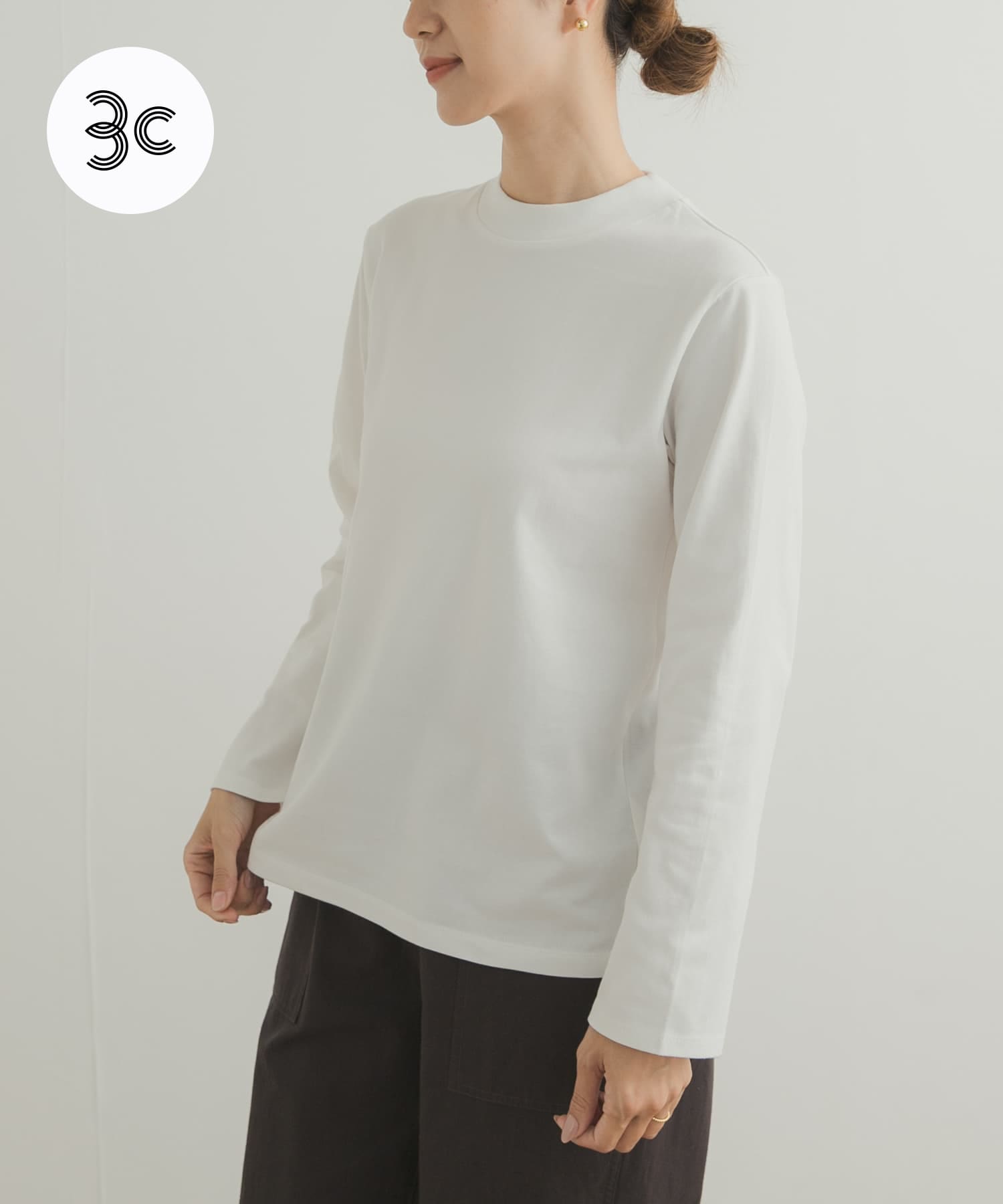 Grow Organic ハイネックロングスリーブTシャツ