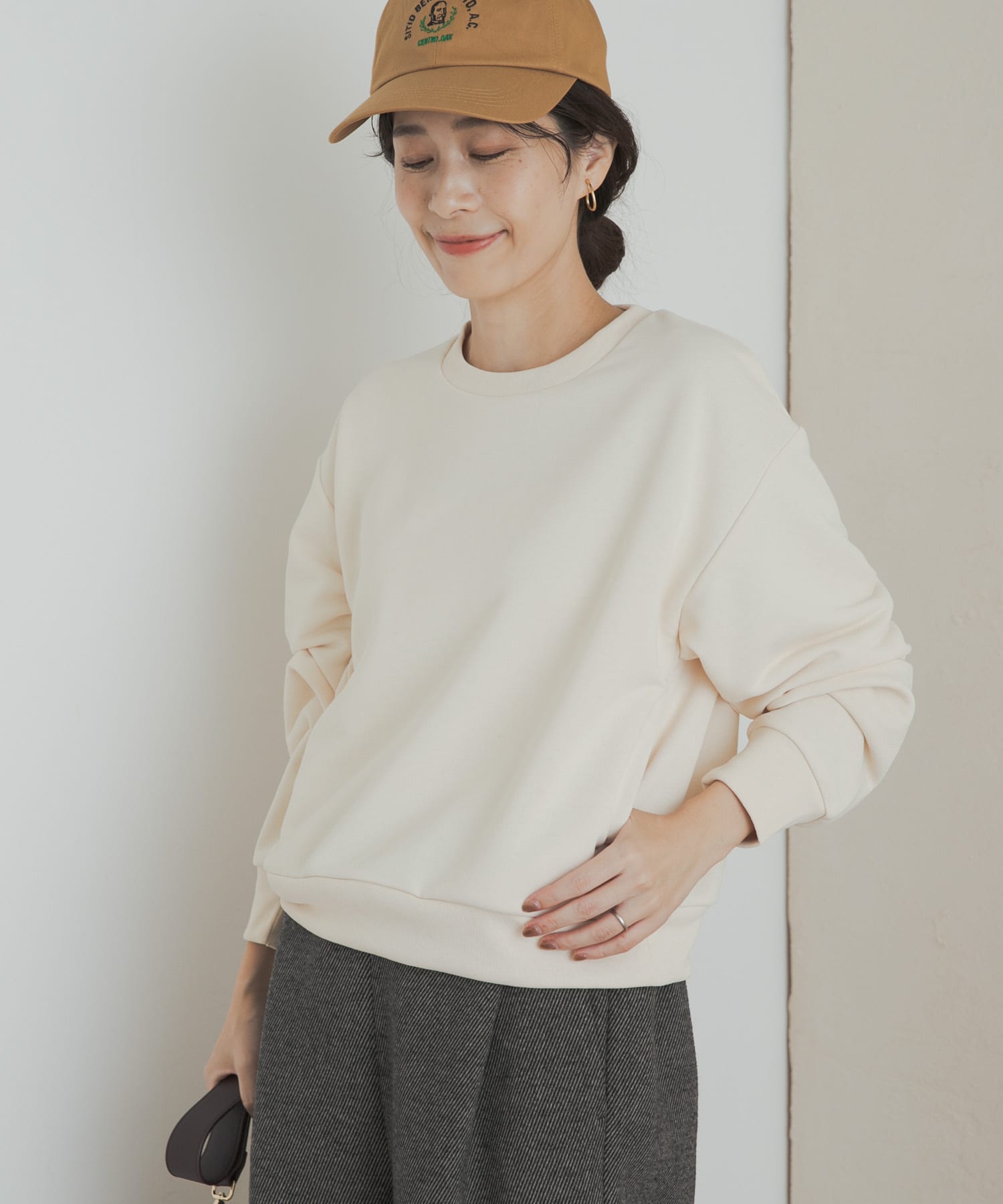 速乾裏毛サイドポケットプルオーバー