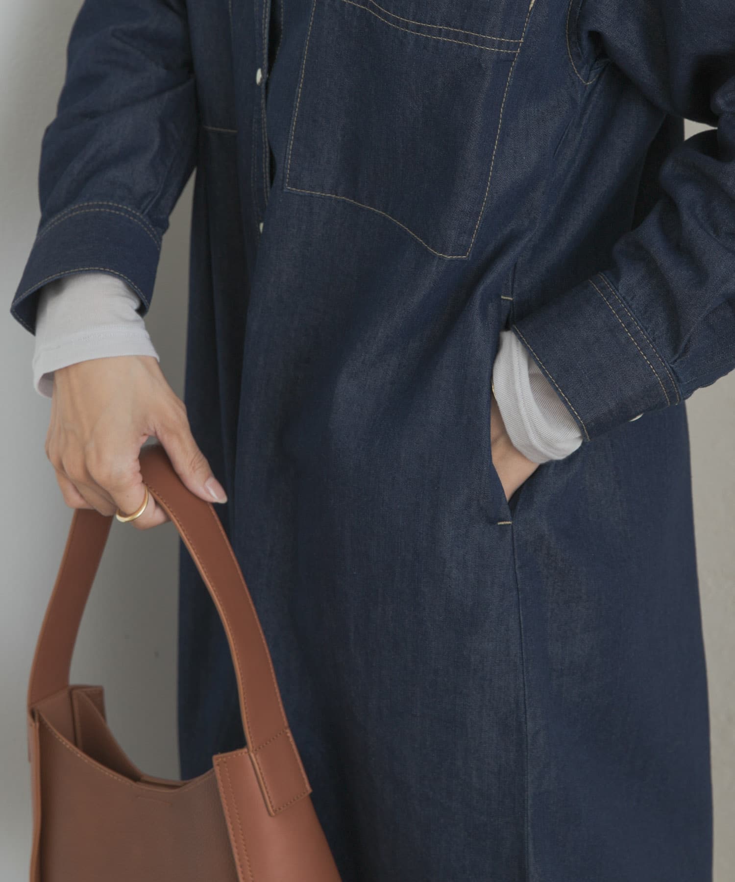 カシミヤシルク混タートルネックカットソー L.GRAY M