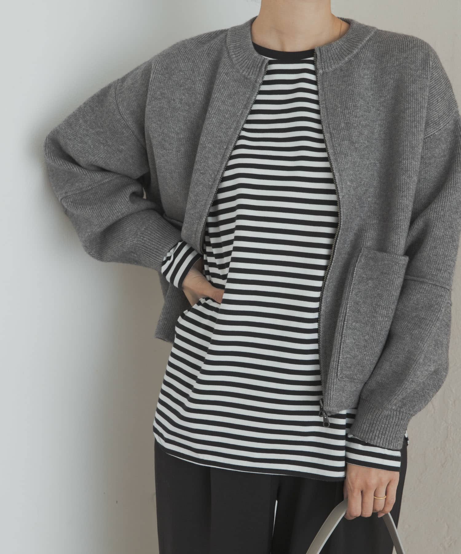 コットンラウンドヘムカットソー(S OFF WHITE): トップス｜URBAN