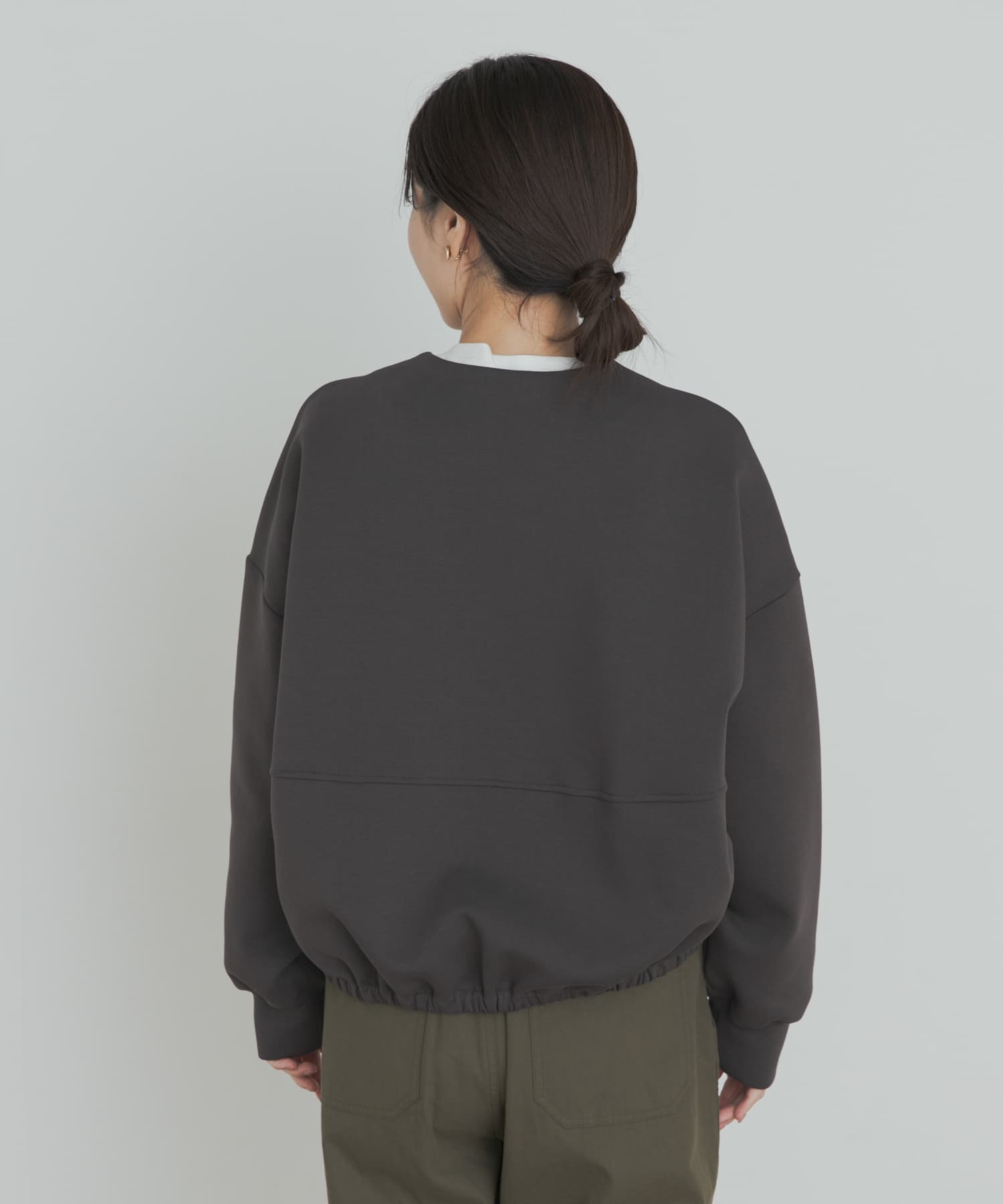 ダンボールZIPカーディガン CHARCOAL M