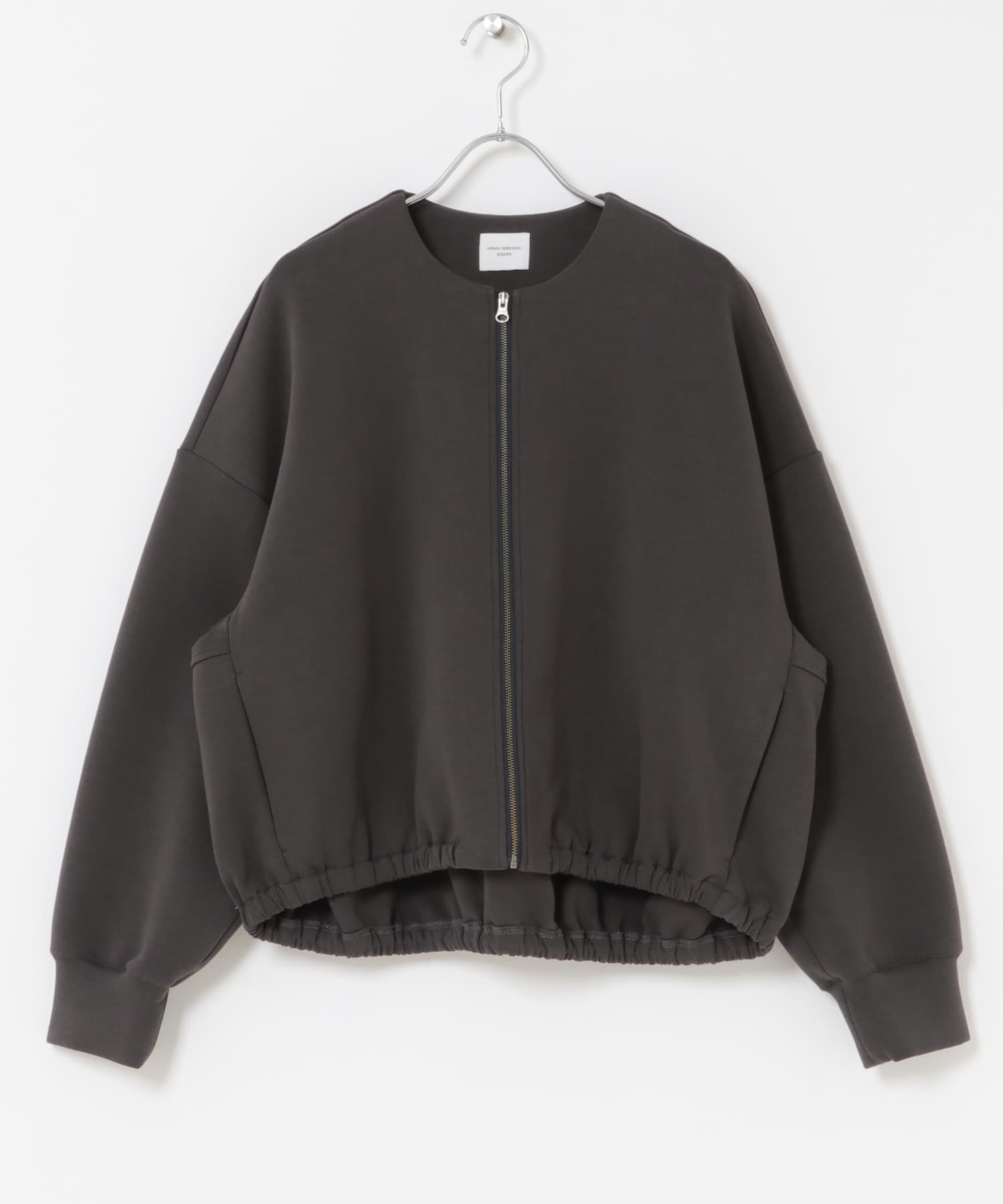 ダンボールZIPカーディガン CHARCOAL M