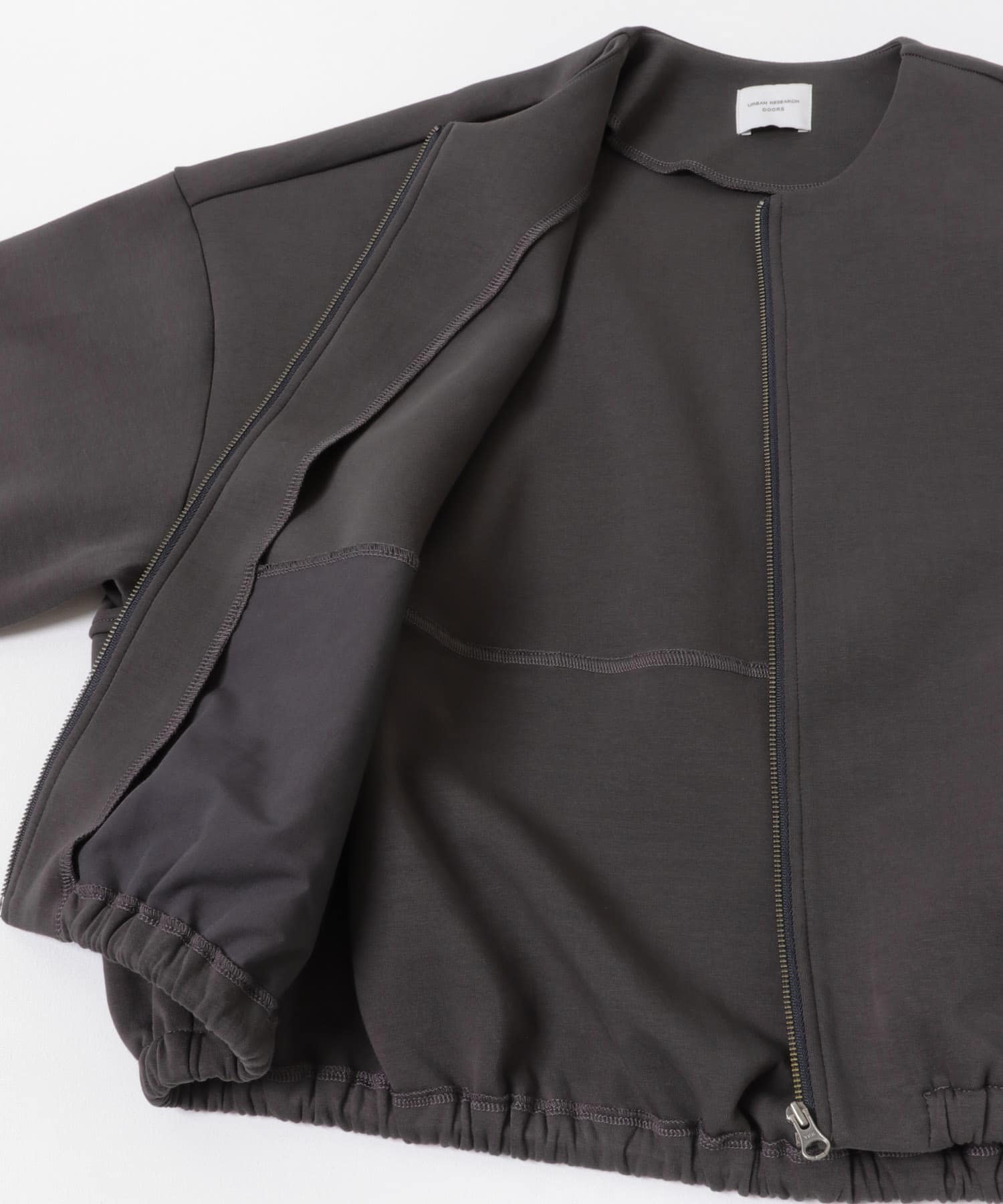 ダンボールZIPカーディガン CHARCOAL M