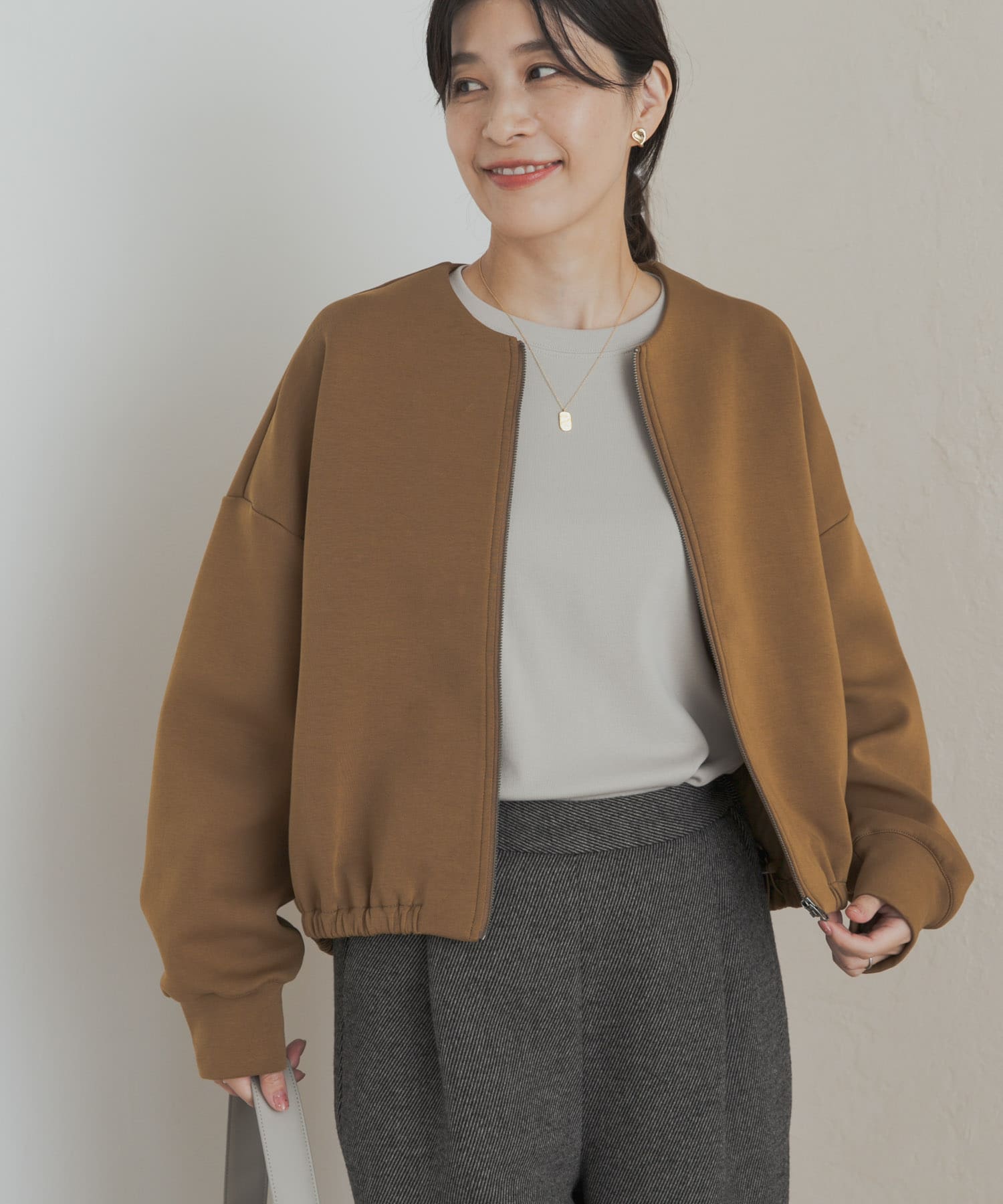 ダンボールZIPカーディガン GOLD M