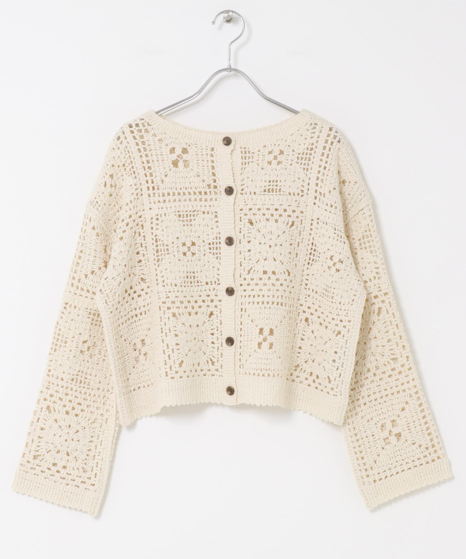 『親子リンク』2WAYクロシェカーディガン