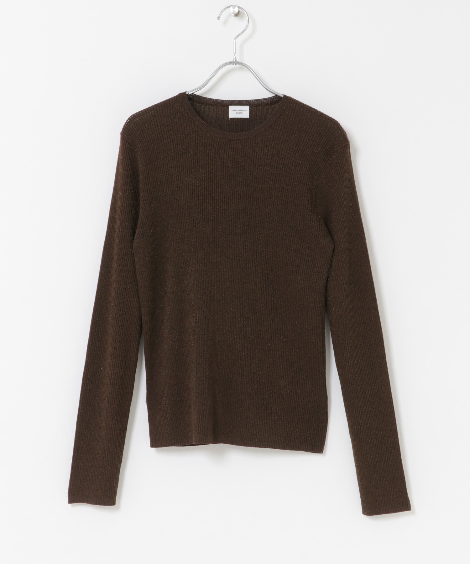 ラメリブプルオーバー BROWN M
