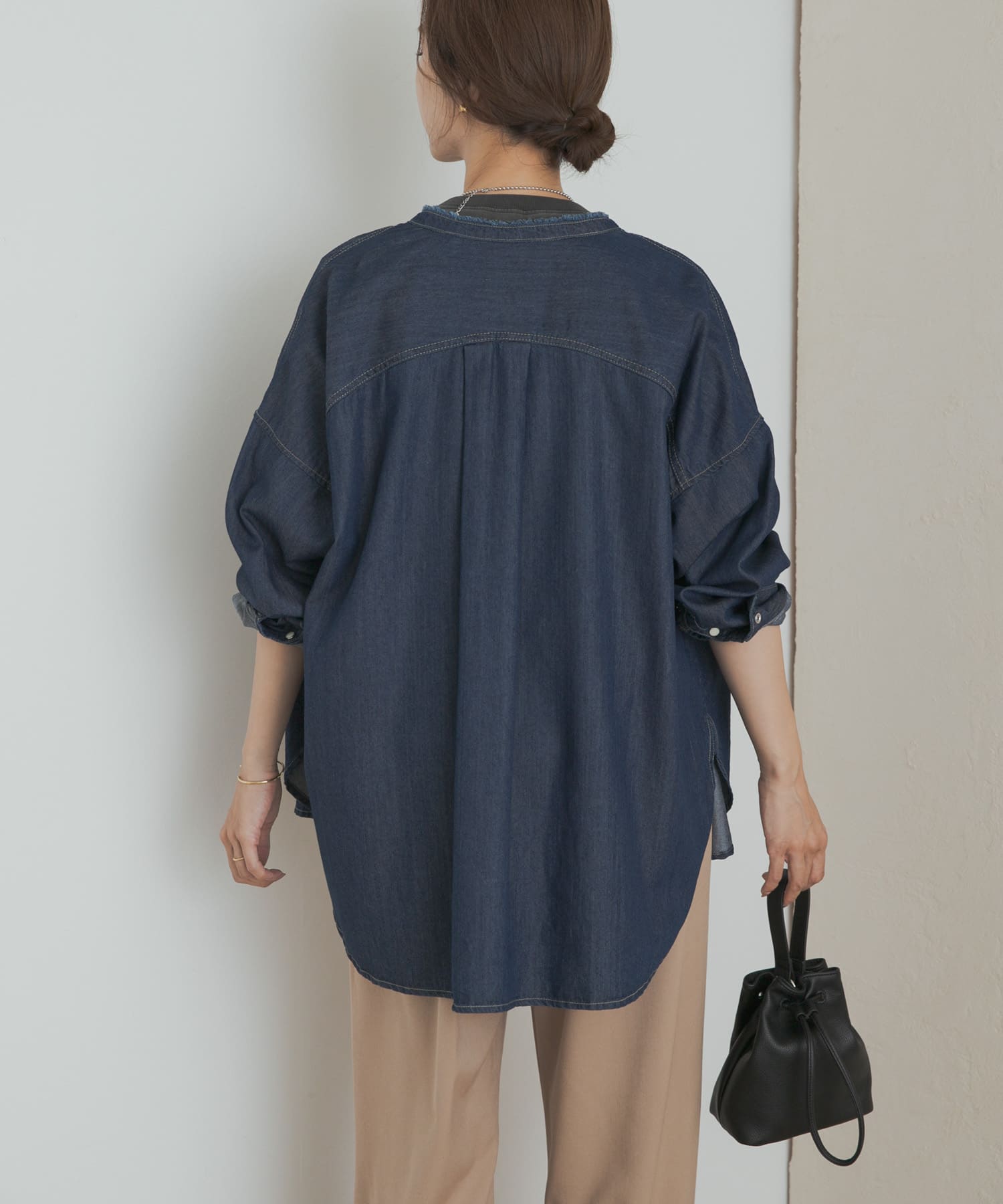 デニムバンドカラーシャツ(M INDIGO): トップス｜URBAN RESEARCH公式