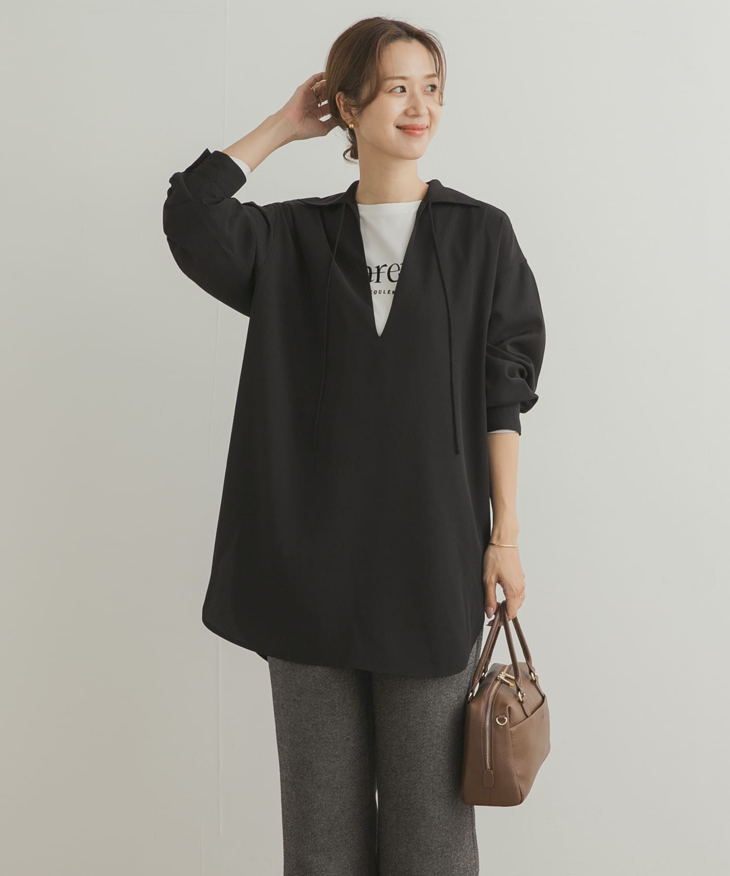 スキッパーチュニックシャツ(M BROWN): トップス｜URBAN RESEARCH公式