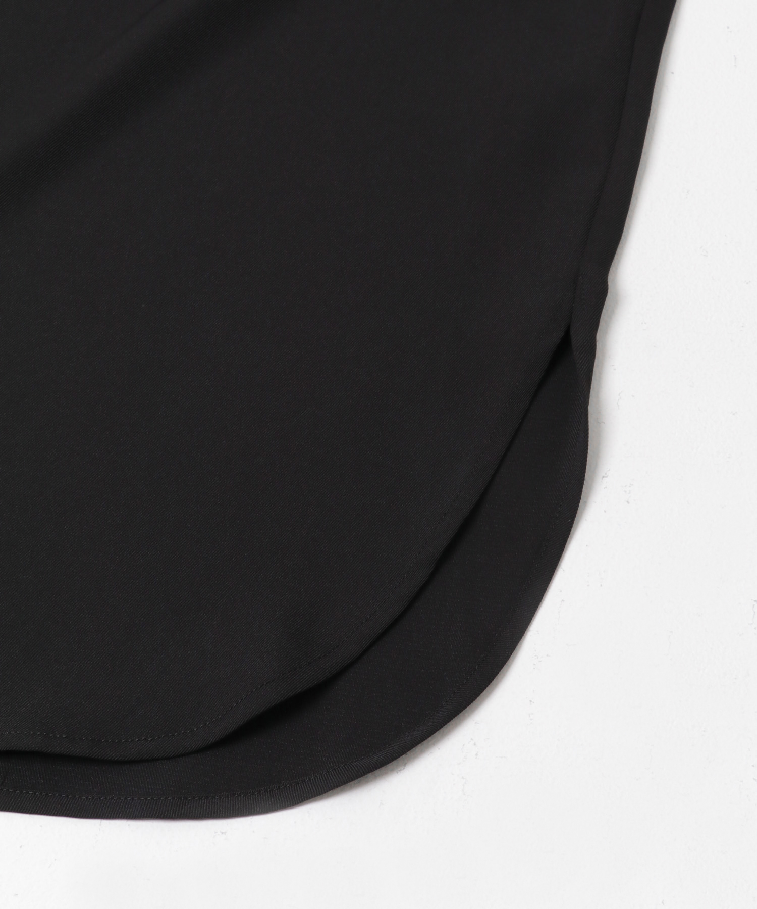 スキッパーチュニックシャツ BLACK M