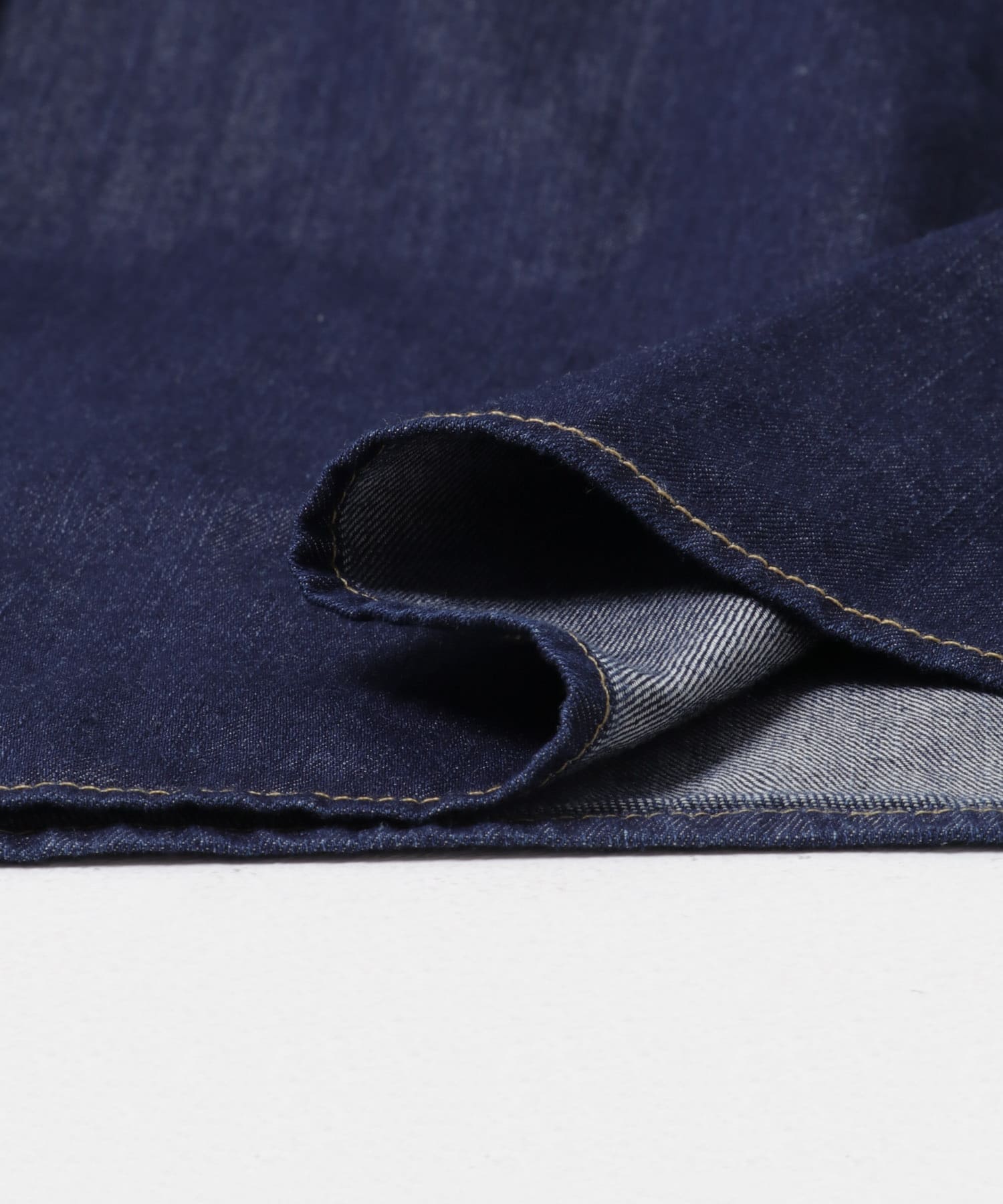 デニムバンドカラーワンピース ONE WASH M