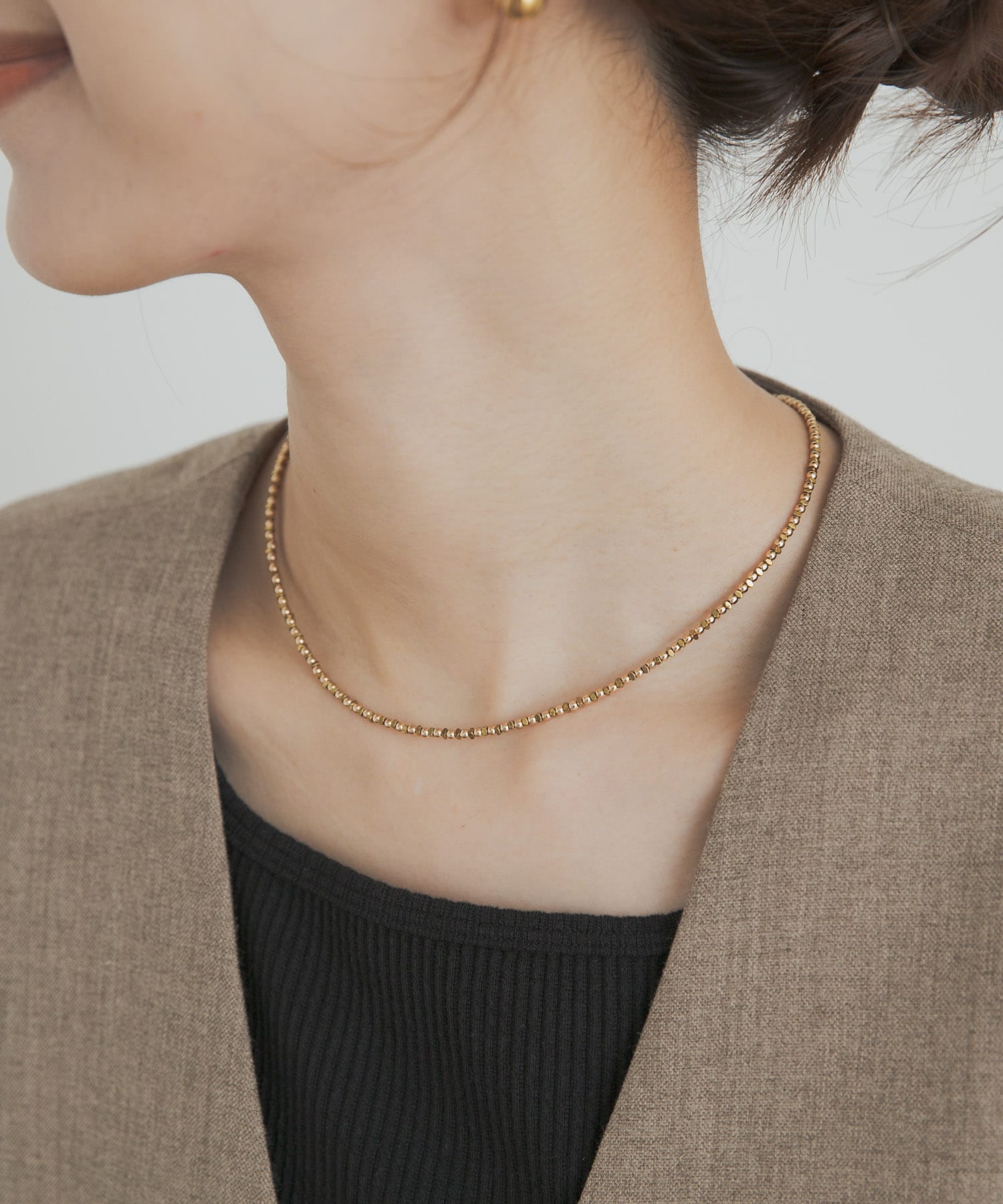 ヘマタイトネックレス