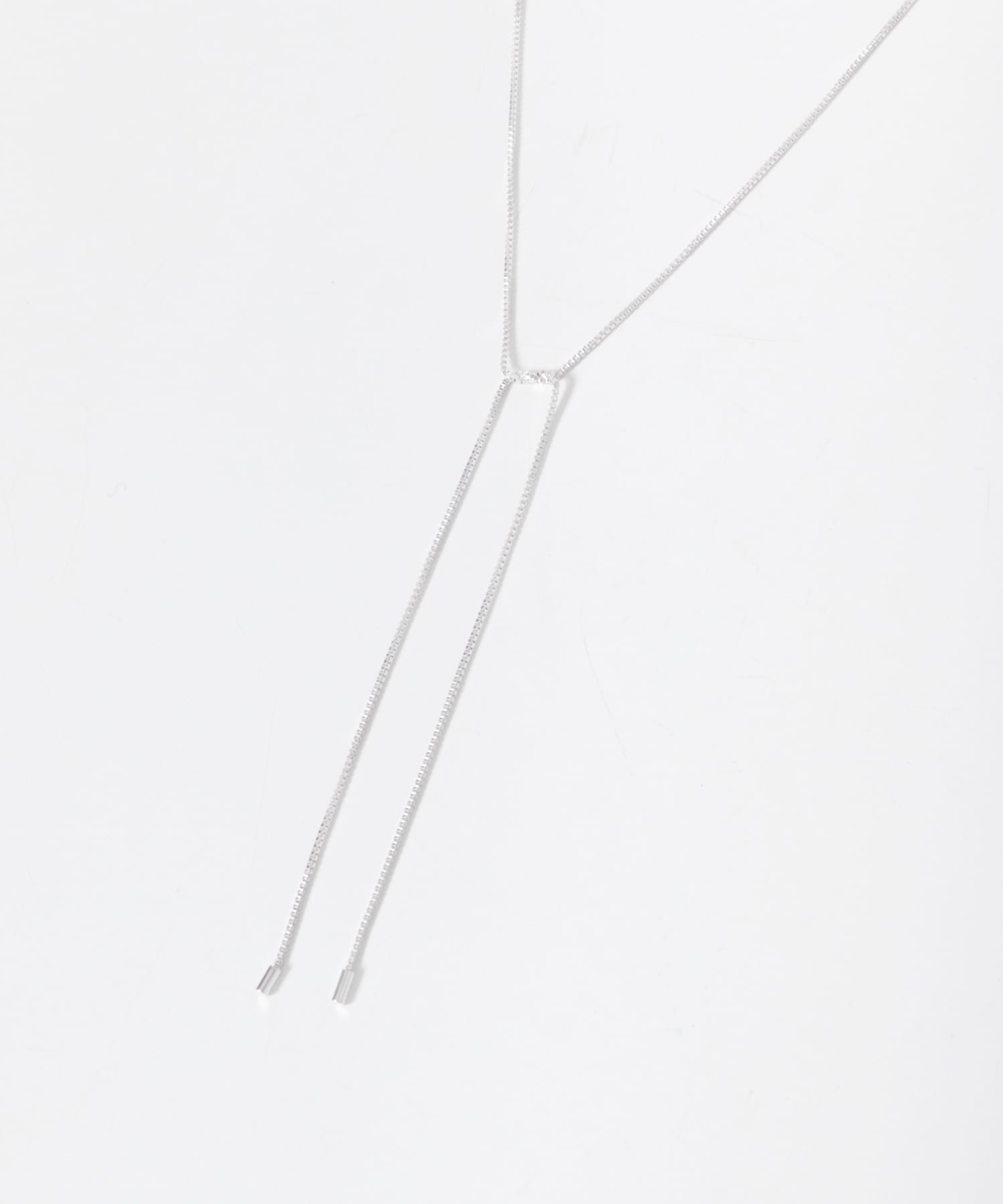 ノットロングネックレス SILVER one