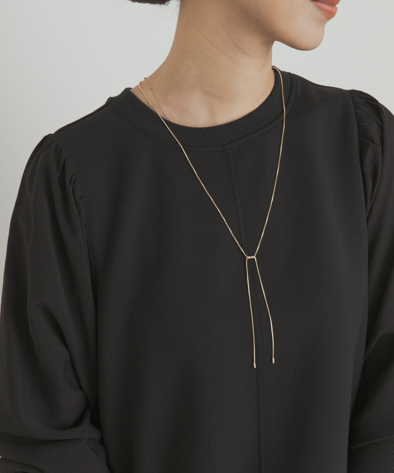 ノットロングネックレス GOLD one