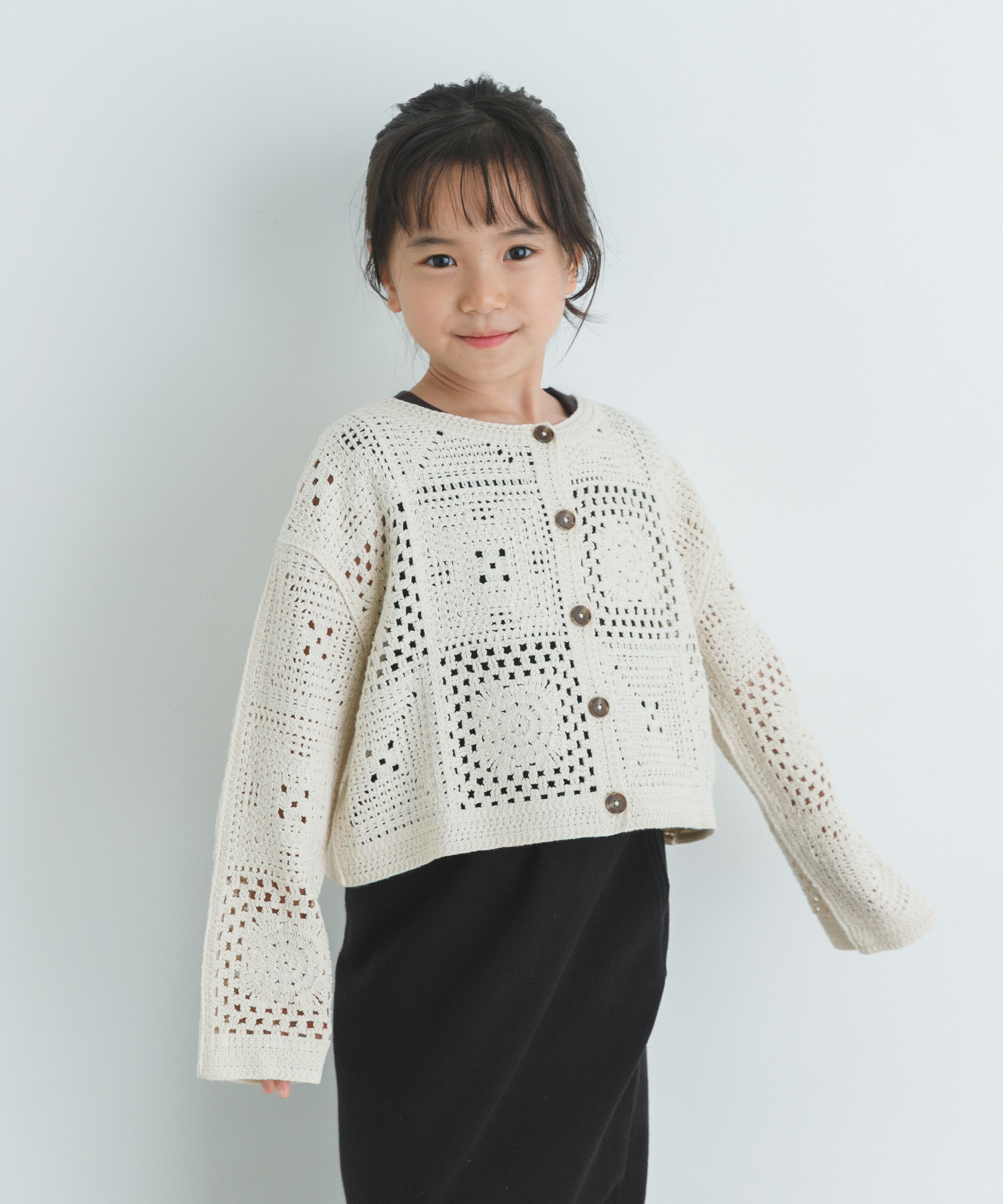 2WAYクロシェカーディガン(KIDS)