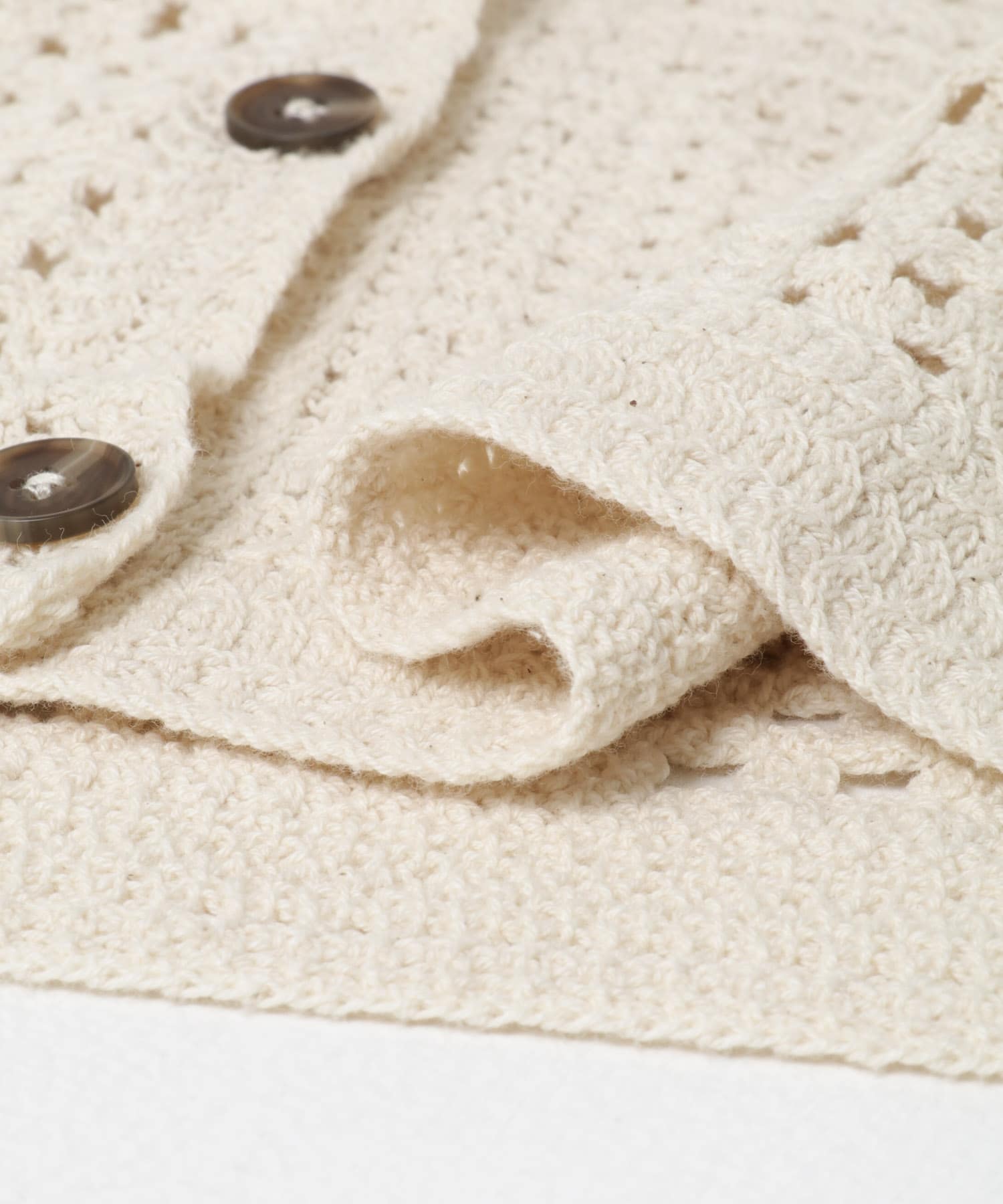 『WEB/一部店舗限定サイズ』2WAYクロシェカーディガン(KIDS) NATURAL 150