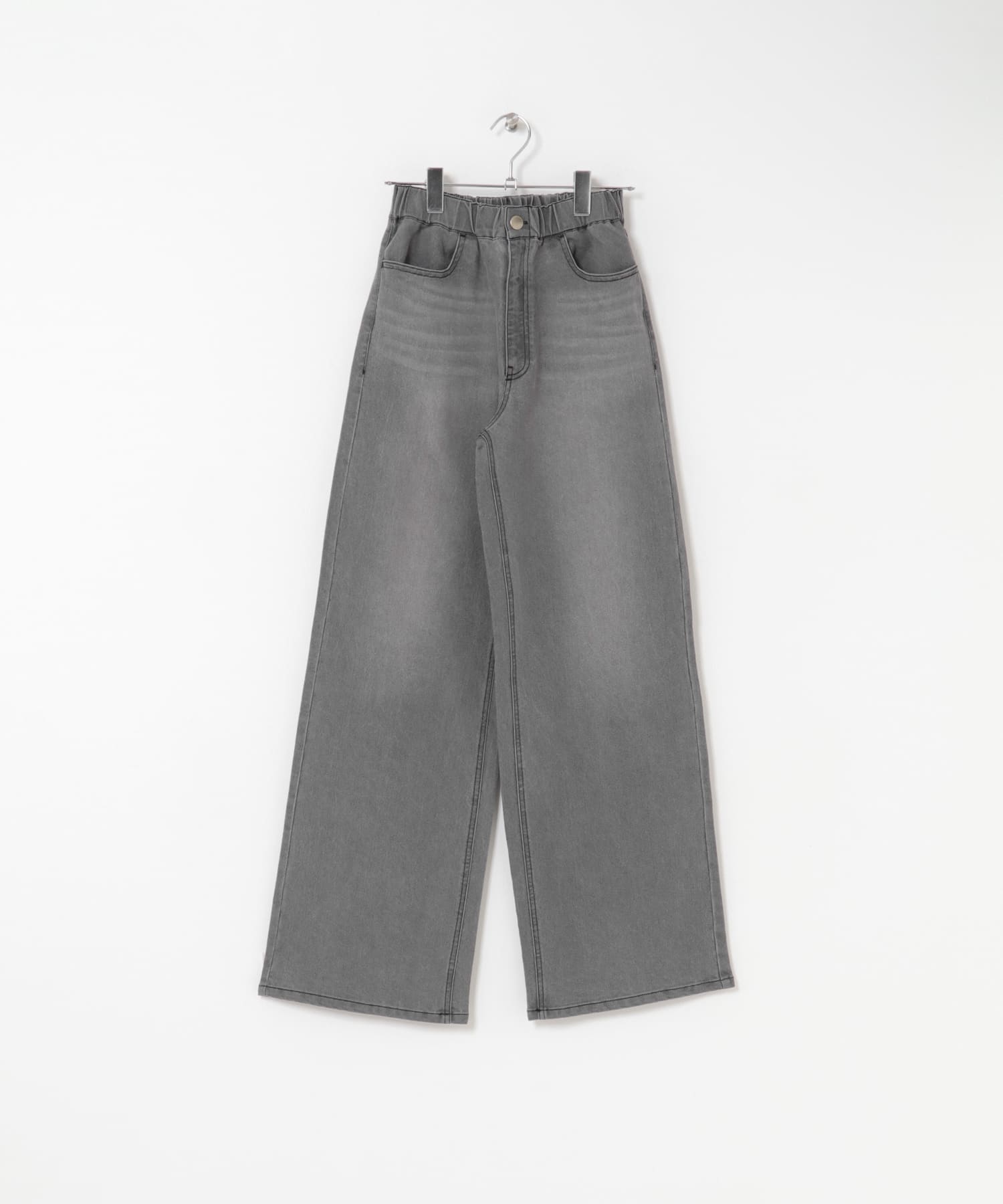 『WEB/一部店舗限定』デニムイージーパンツ(KIDS) GRAY 150