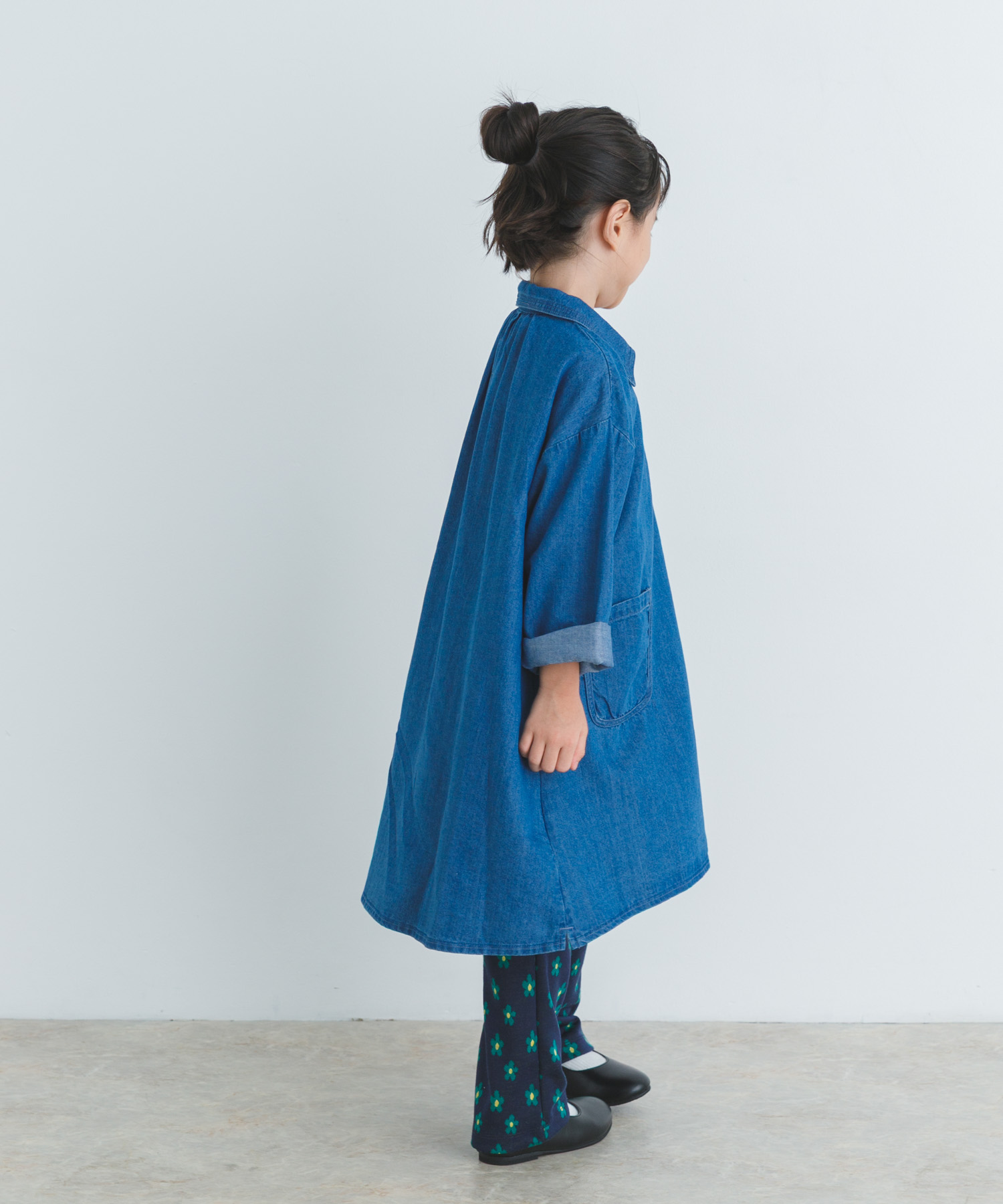 デニムミニワンピース(KIDS) INDIGO 105