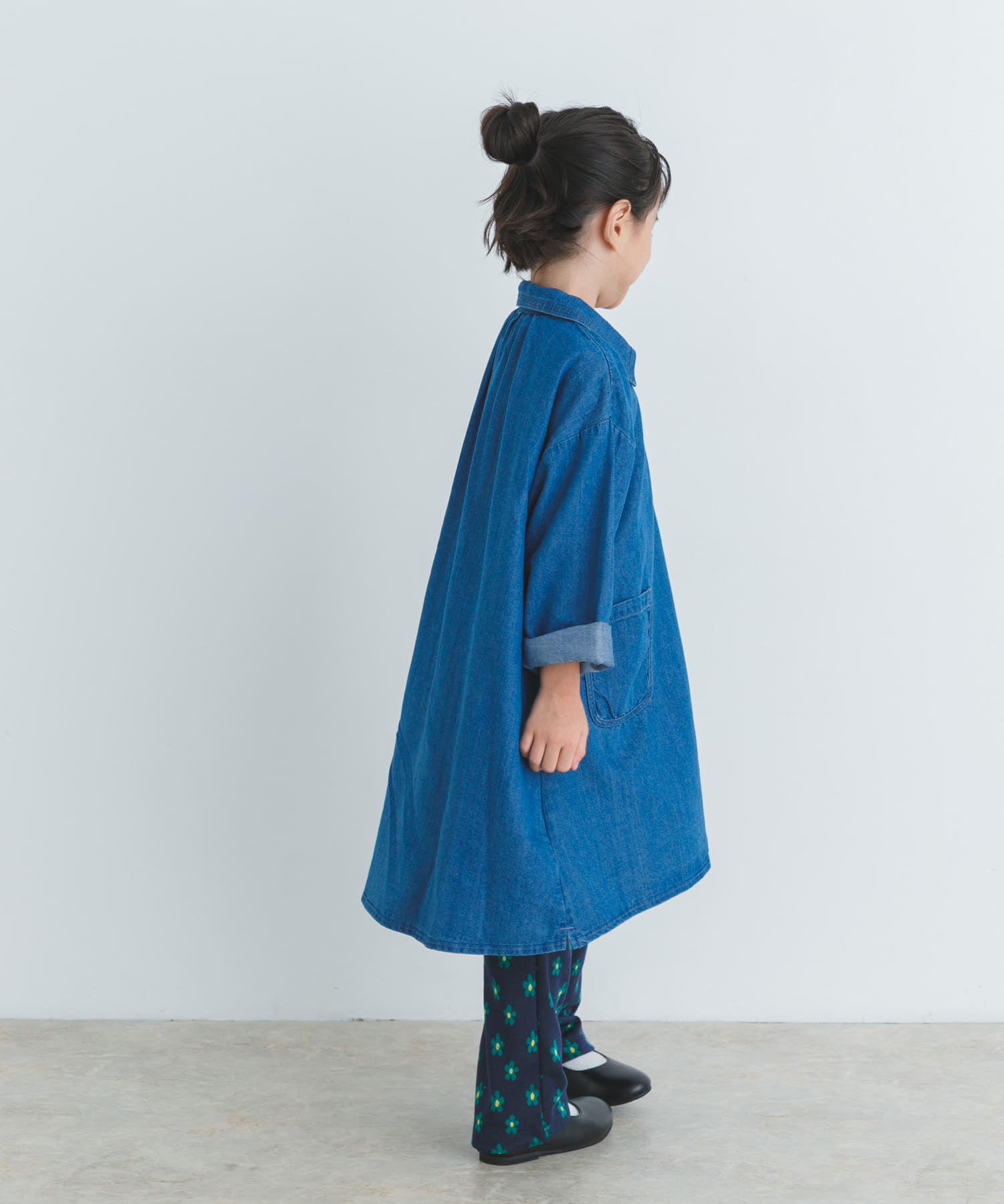 デニムミニワンピース(KIDS) INDIGO 105