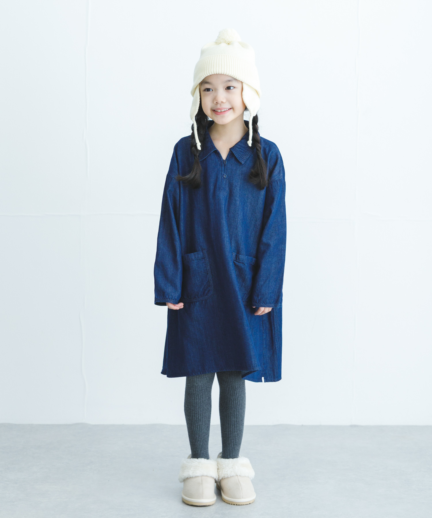 デニムミニワンピース(KIDS)