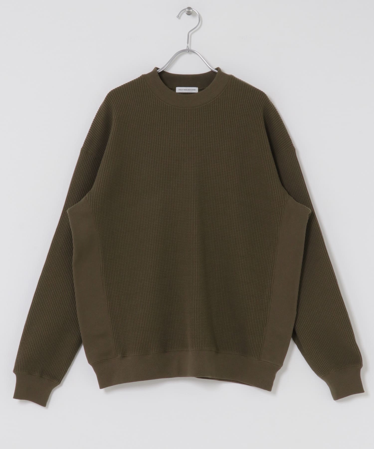 『UR TECH』ワッフルロングスリーブTシャツ BROWN M
