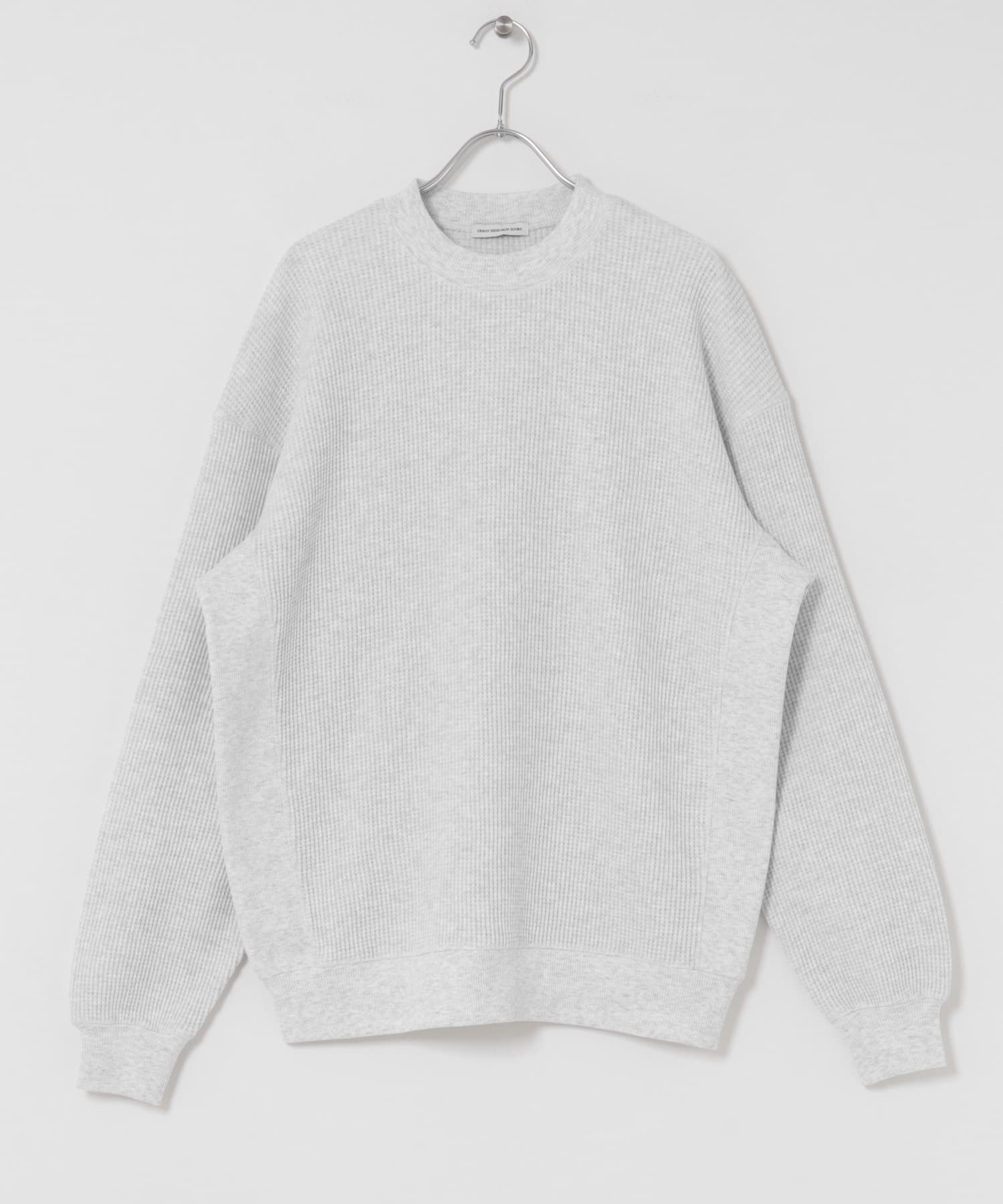 『UR TECH』ワッフルロングスリーブTシャツ MIX WHITE M