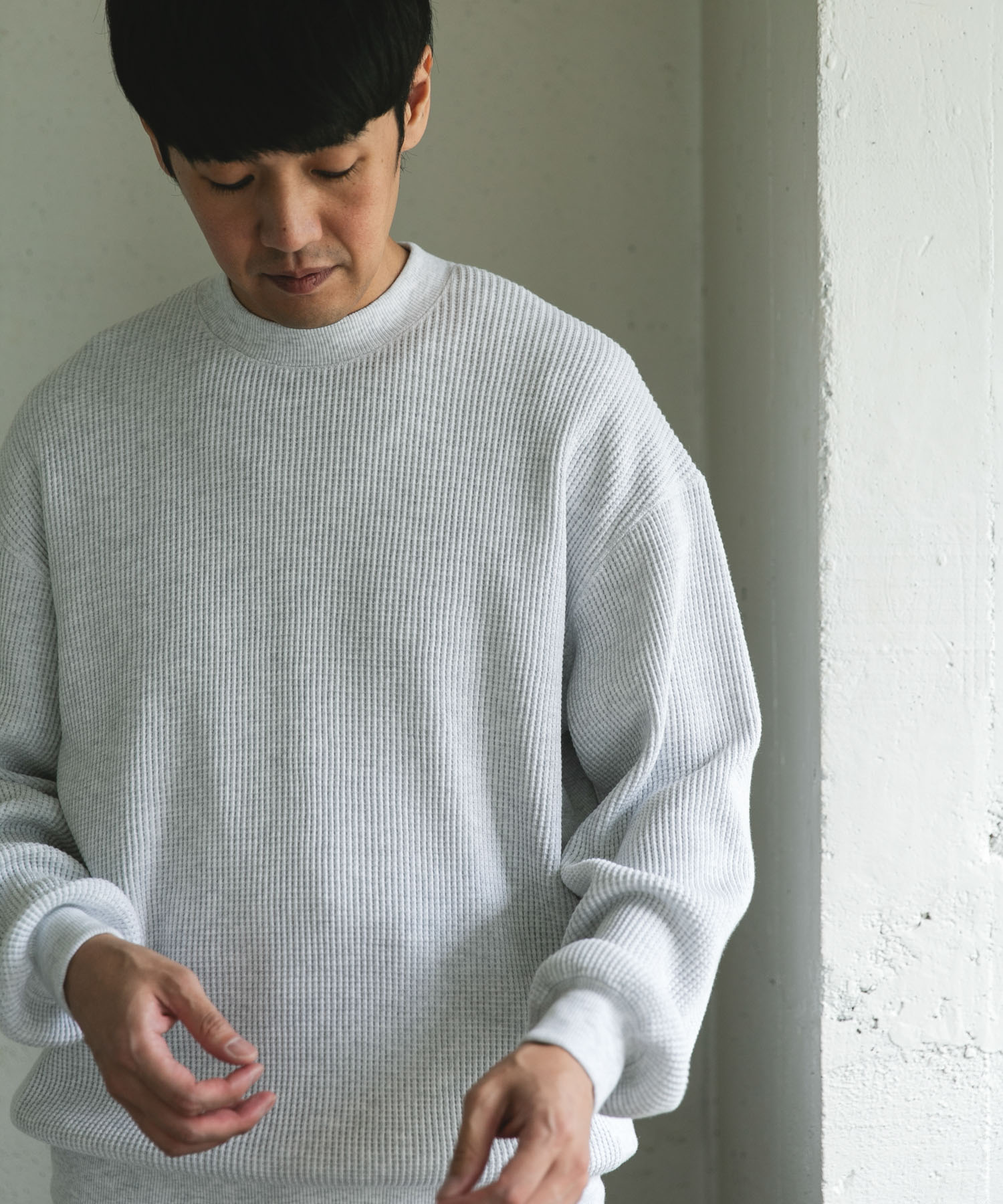 『UR TECH』ワッフルロングスリーブTシャツ